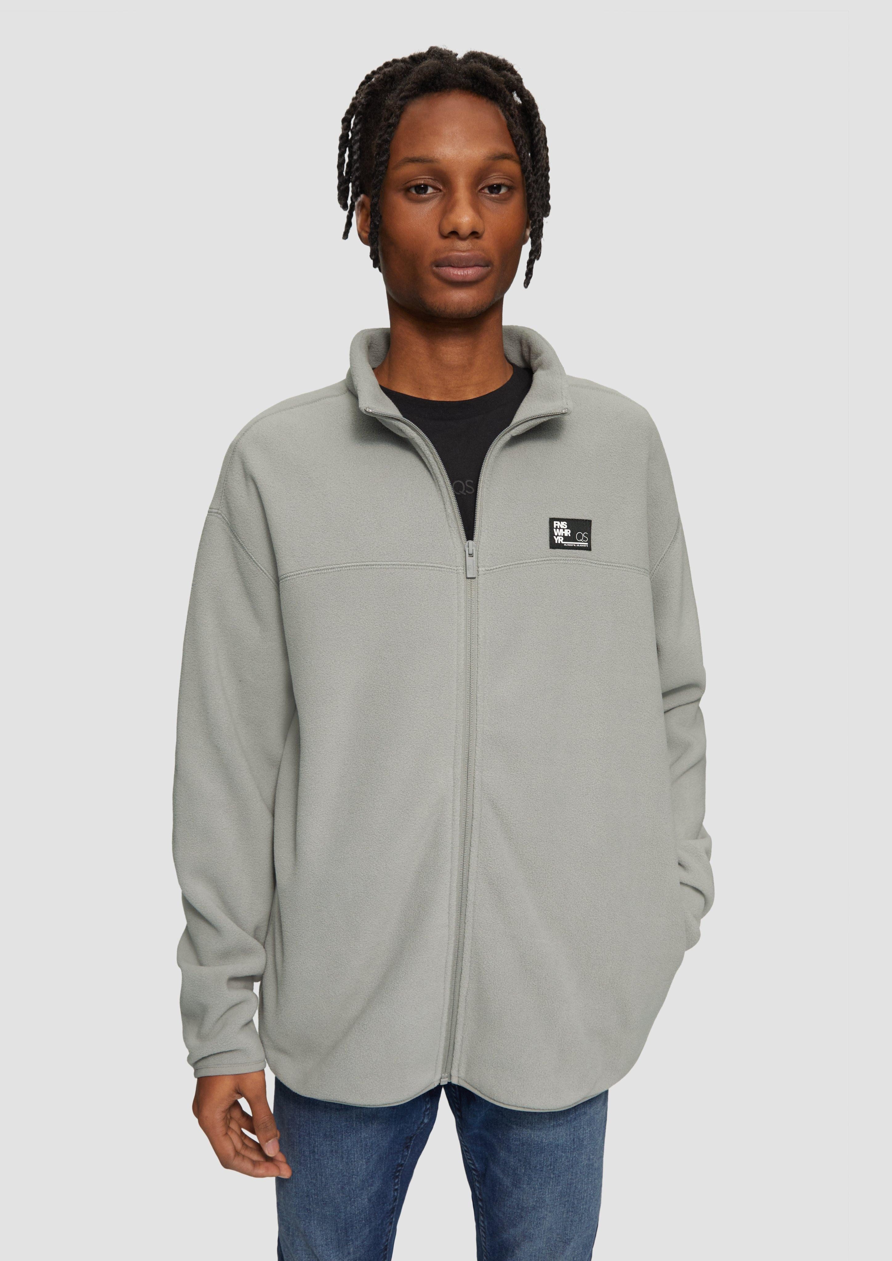 QS Outdoorjacke Fleecejacke mit Stehkragen Teilungsnaht günstig online kaufen