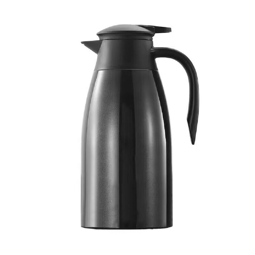 Rungassi Isolierkanne Thermoskanne Isolierkanne Kaffeekanne 2 Liter CF-ThERM2 Schwarz