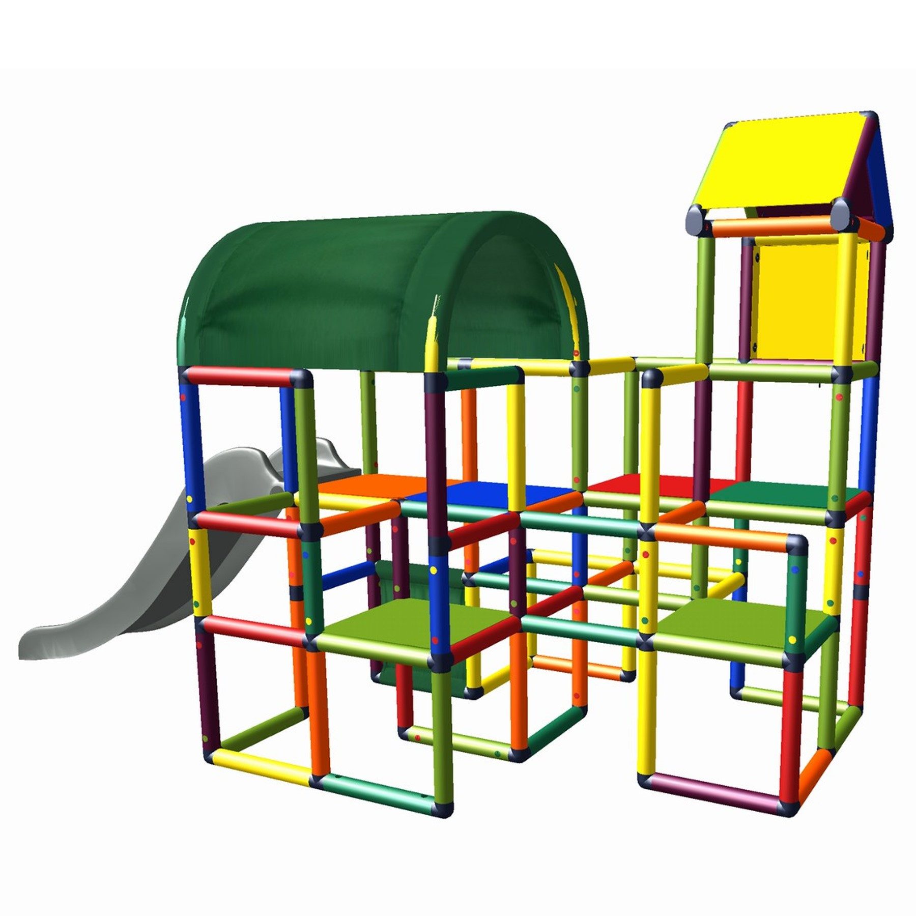 move and stic Spielturm LINUS Klettergerüst mit Rutsche Konstruktions-Spiel günstig online kaufen