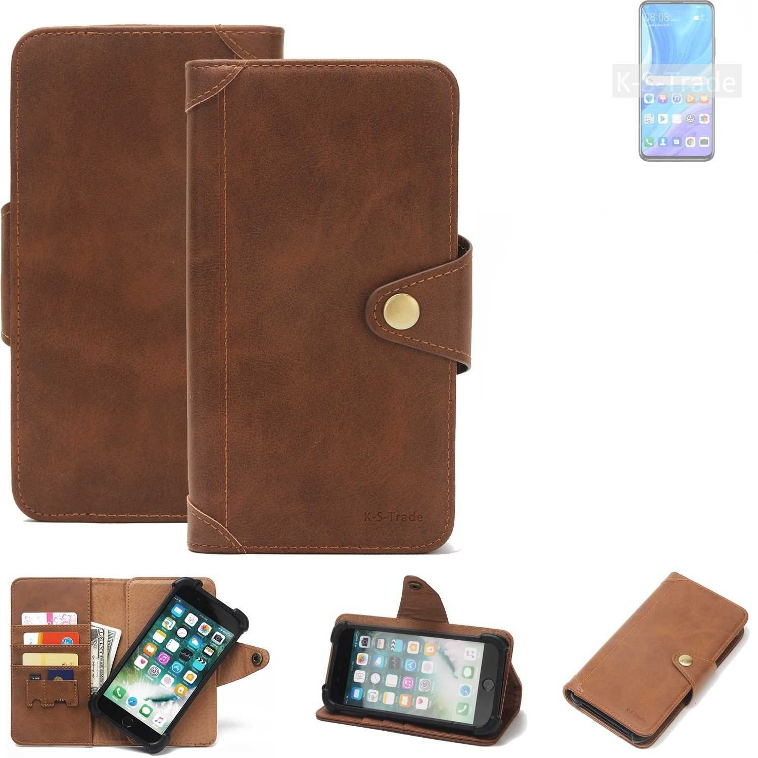 K-S-Trade Handyhülle für Huawei P smart Pro, Handyhülle Schutz Hülle Walletcase Bookstyle Tasche Case