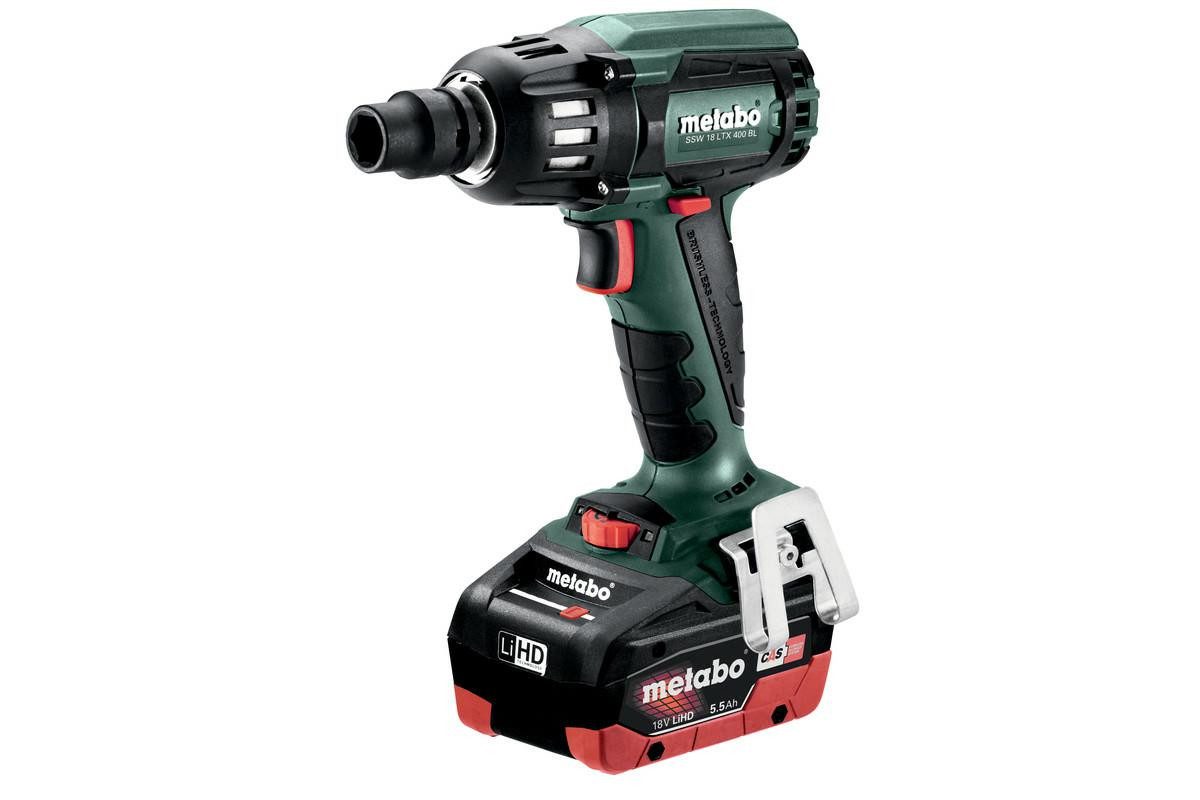 metabo Akku-Schlagschrauber METABO Akkuschlagschrauber SSW 18V LTX 400 BL 400 Nm 2x5,2Ah LiHD