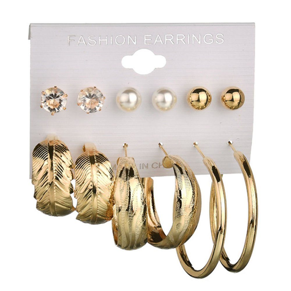 Dekorative Ohrhänger-Set Damen Ohrring Set, Metall-Ohrringe, Ohrstecker,  schöne Schmuckstücke (1-tlg)