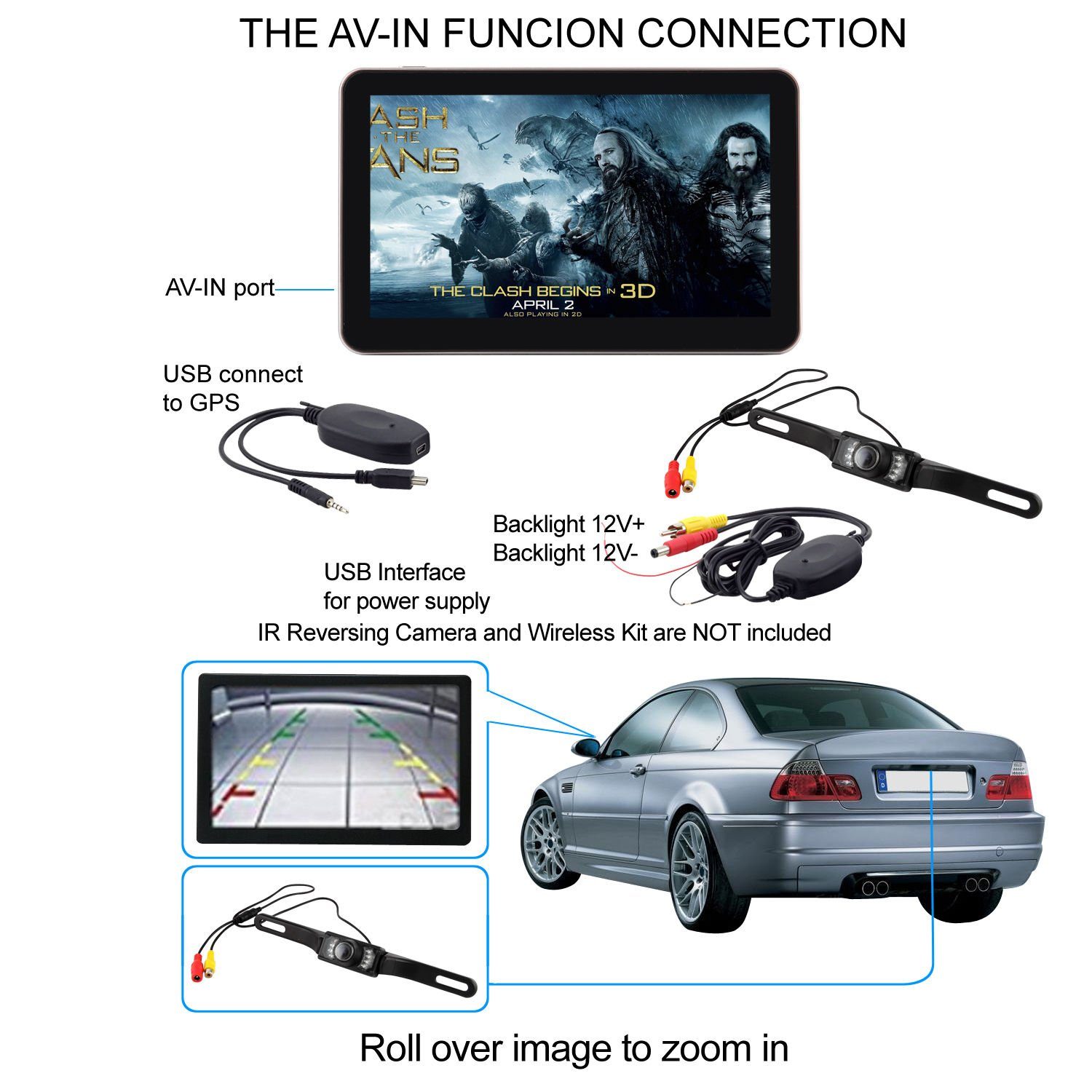 LKW, GPS Navi PKW, INKL kamera GABITECH Navigationssystem LKW-Navigationsgerät WOMO. Für 7 Zoll