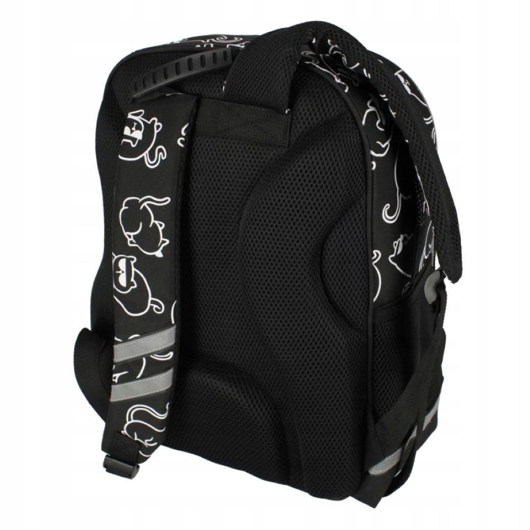 Starpak Schulrucksack Starpak Schulrucksack Mädchen Schwarz Holo Katzen 40x29x20 cm (1-tlg)