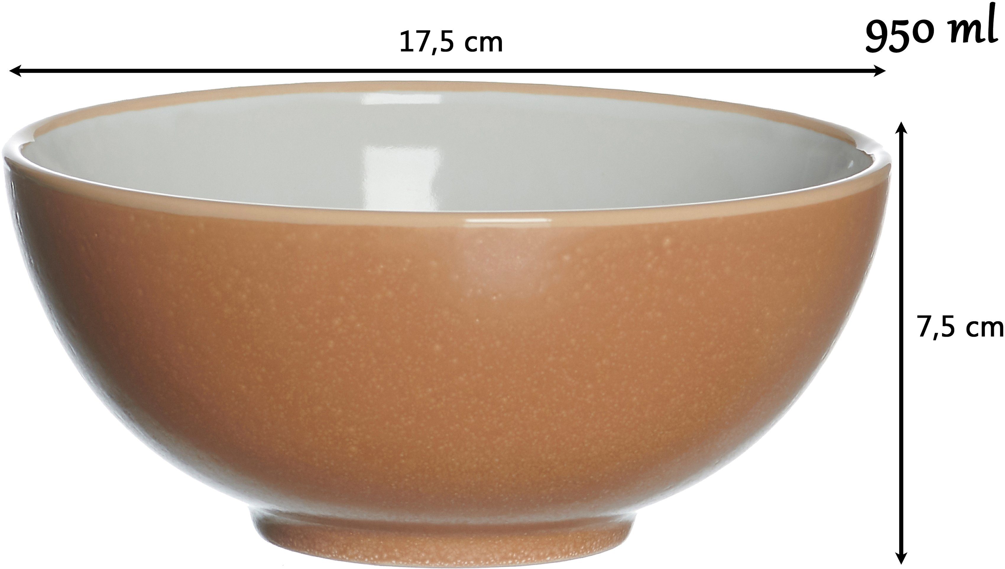 & Schale Ritzenhoff Ø Puebla, Steinzeug, terra Buddha-Bowls, cm Breker 2-tlg), (Set, 17,5