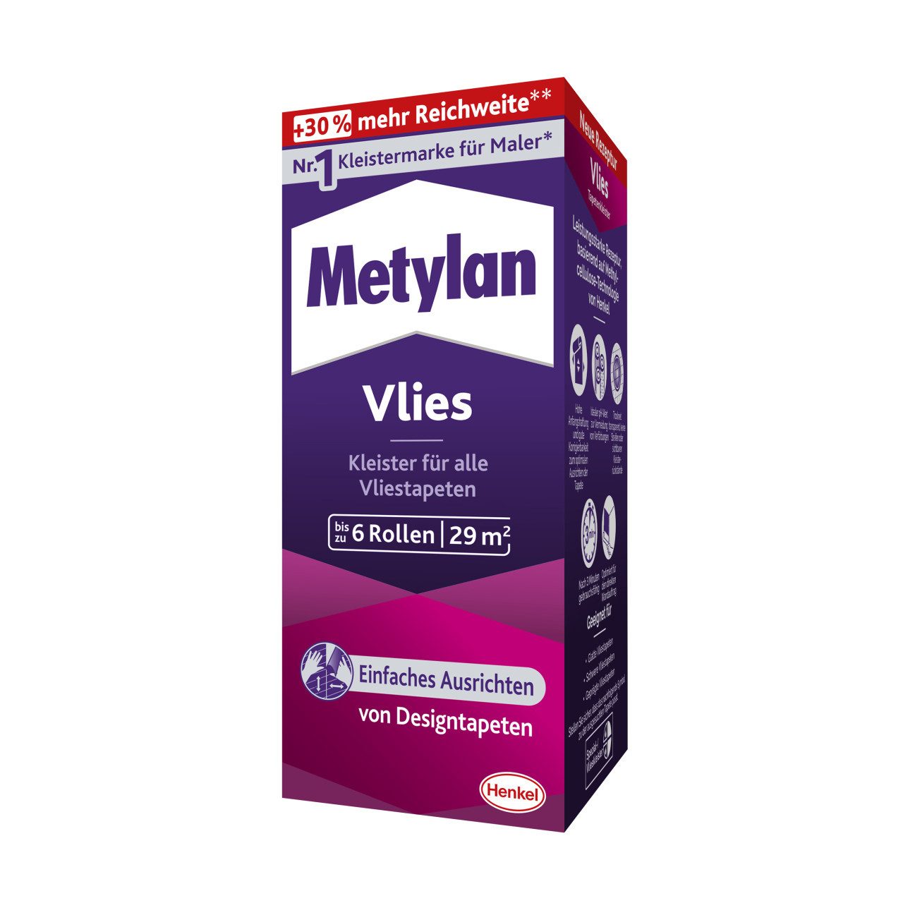 Metylan Kleister Metylan Vlies Tapetenkleister 180 g Paket