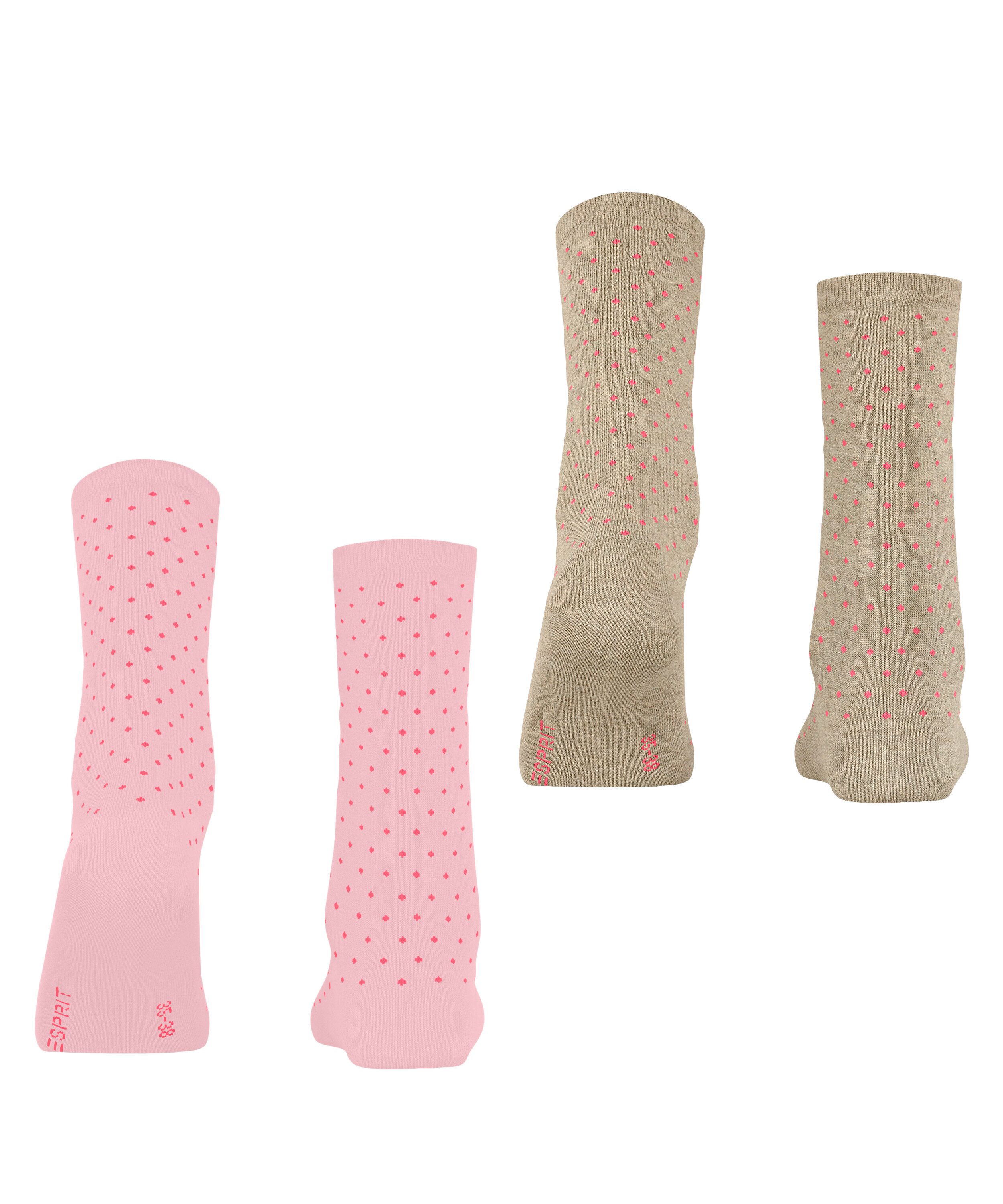 Esprit Socken Fine Dot 2-Pack (2-Paar) aus Biobaumwolle