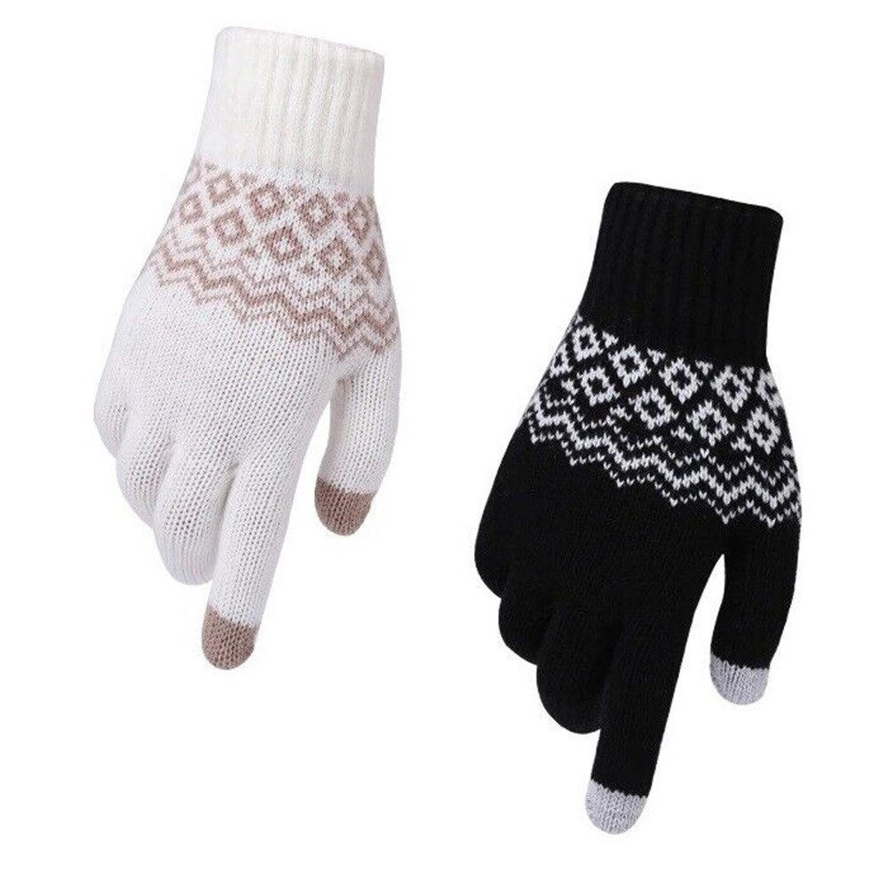SpionProfi Strickhandschuhe Winter Handschuhe Touchscreen Damen Herren Handy Smartphone Sport Winterhandschuhe mit Touchscreen Funktion für Smartphone & Tablet