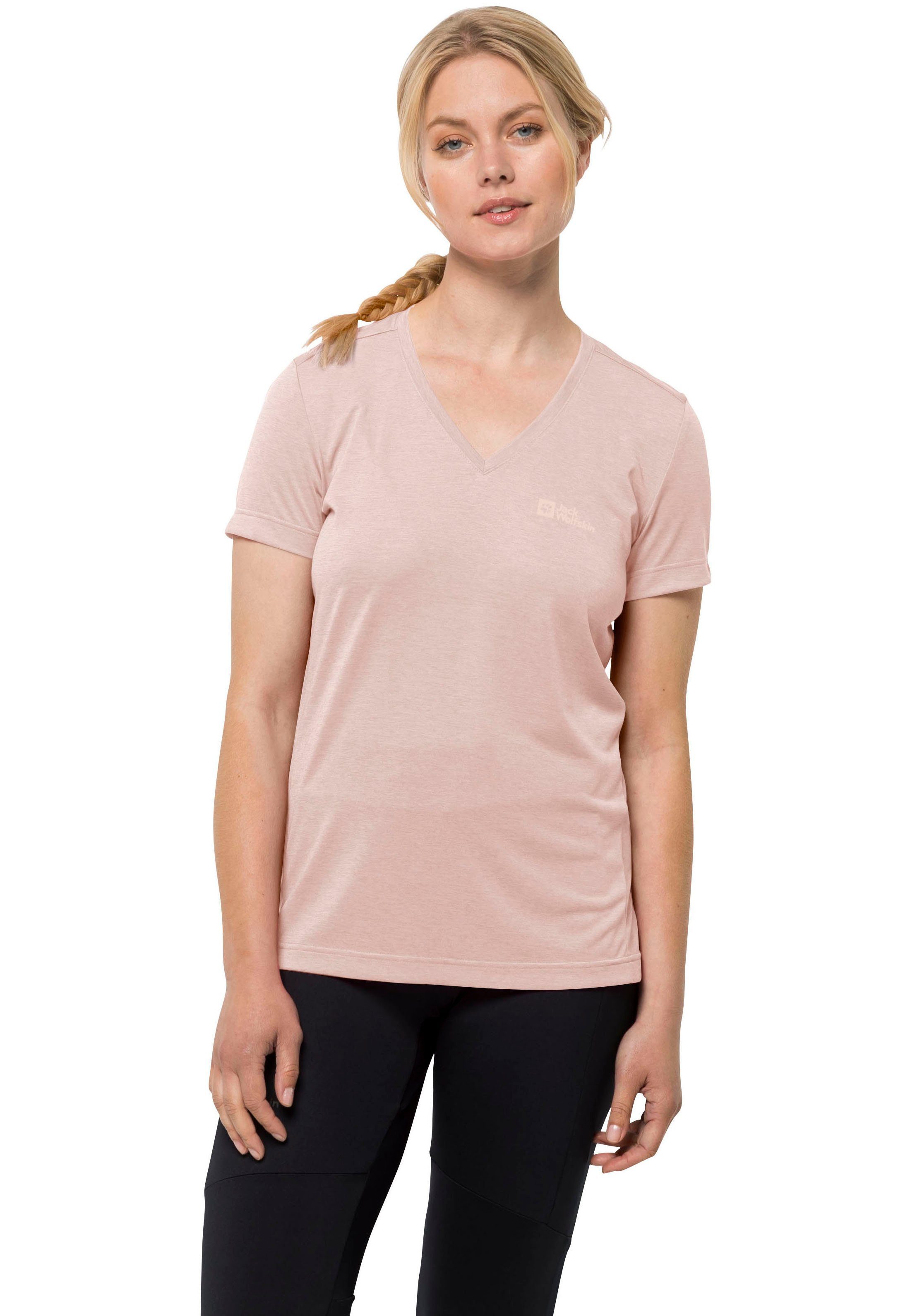 Jack Wolfskin Funktionsshirt CROSSTRAIL T WOMEN smoke rose