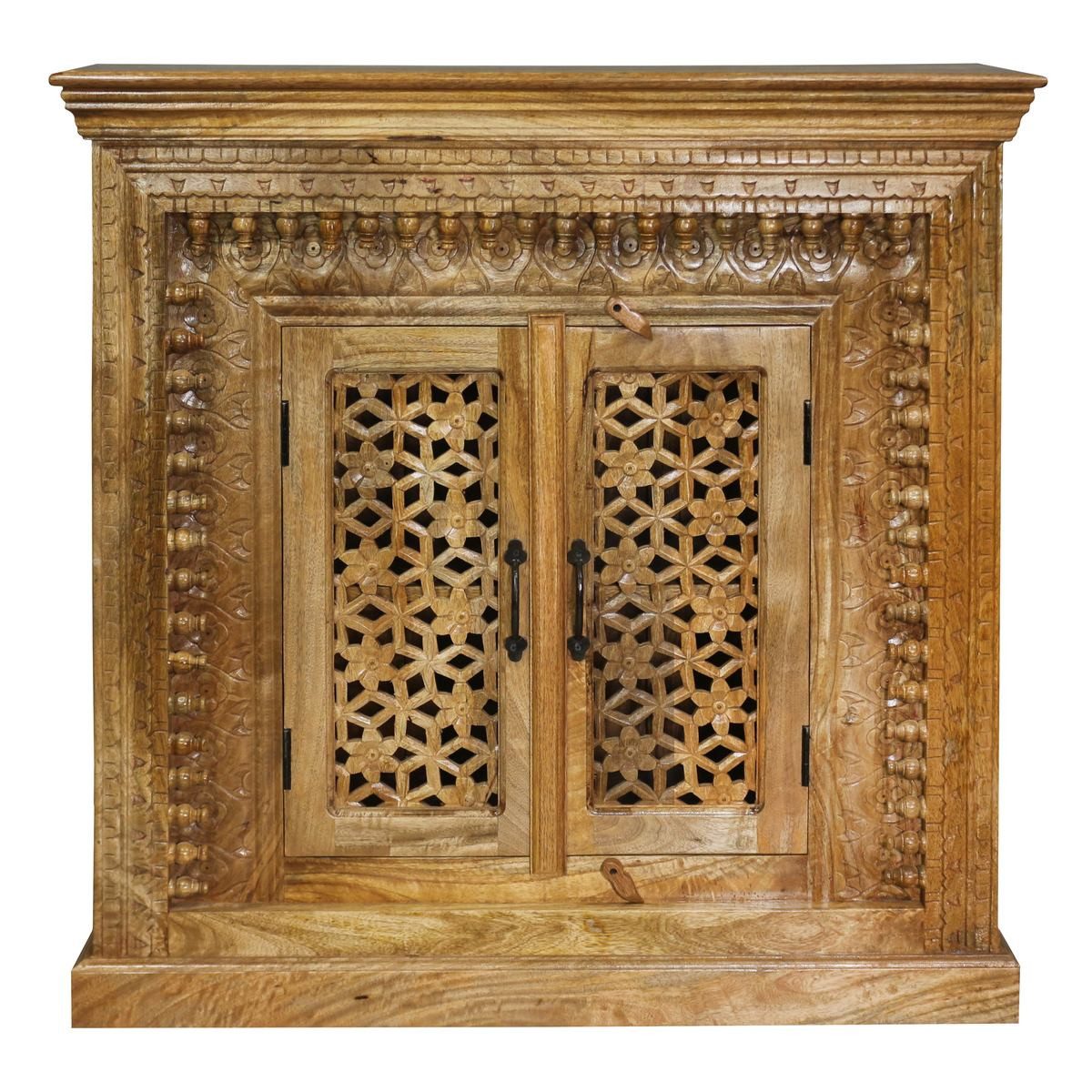 Oriental Galerie Unterschrank Holz Natur Sideboard Rena Indien 100 cm
