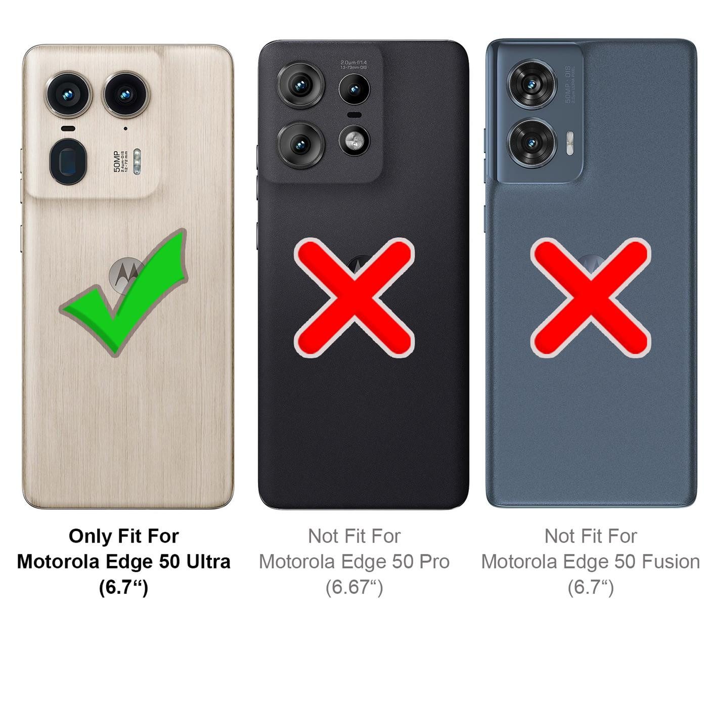 CoolGadget Handyhülle Carbon Handy Hülle für Motorola Edge 50 Ultra 6,7 Zoll, robuste Telefonhülle Case Schutzhülle für Motorola Edge 50 Ultra Hülle
