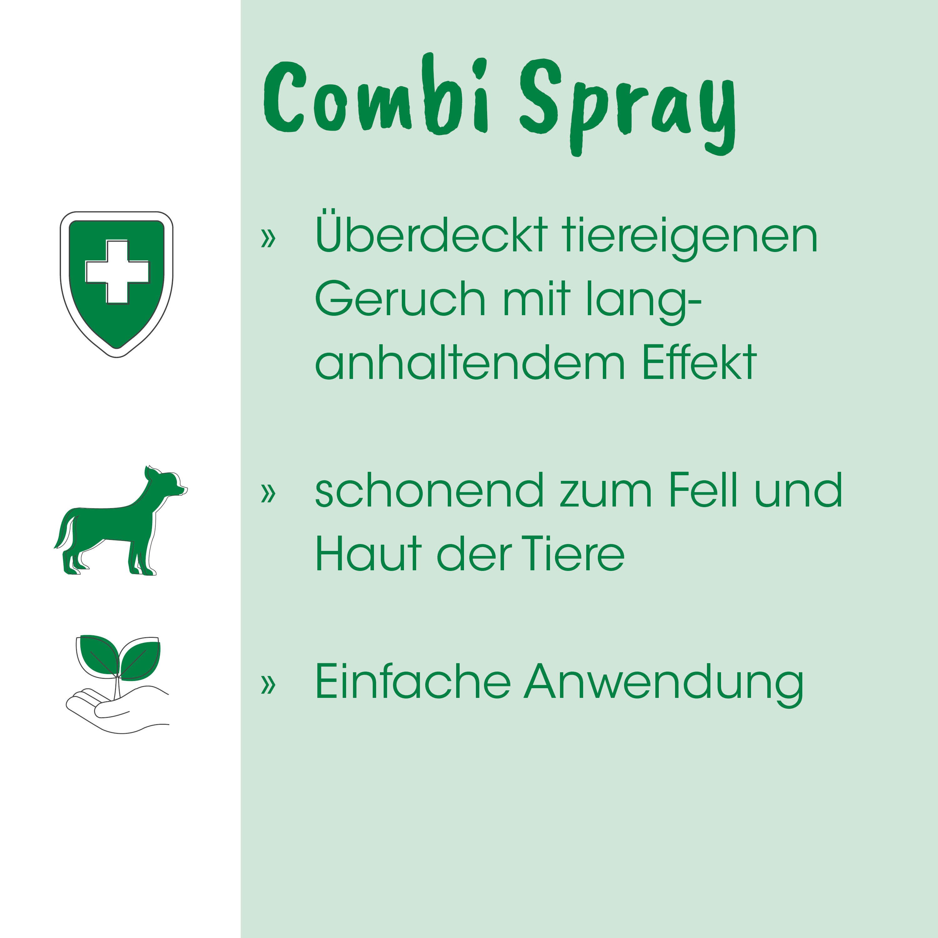 cdVet Tier-Hautpflegemittel insektoVet Combi Spray, 20 ml, gebrauchsfertige Flüssigkeit gegen Zecken, Flöhe, Milben