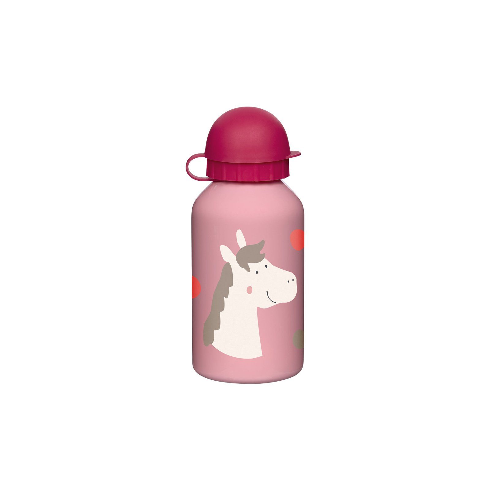 Sigikid Trinkflasche Trinkflasche aus Edelstahl 350 ml Pony, rosa