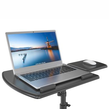 SVITA Laptoptisch NAJU, Breite 62 cm, mobil, feststellbare Rollen, 0-30° neigbar