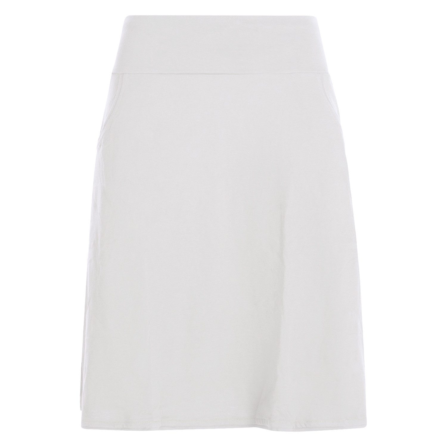 Vishes Jerseyrock Rock Damen Knielang Bio Baumwolle Breiter Bund Jersey Röc günstig online kaufen