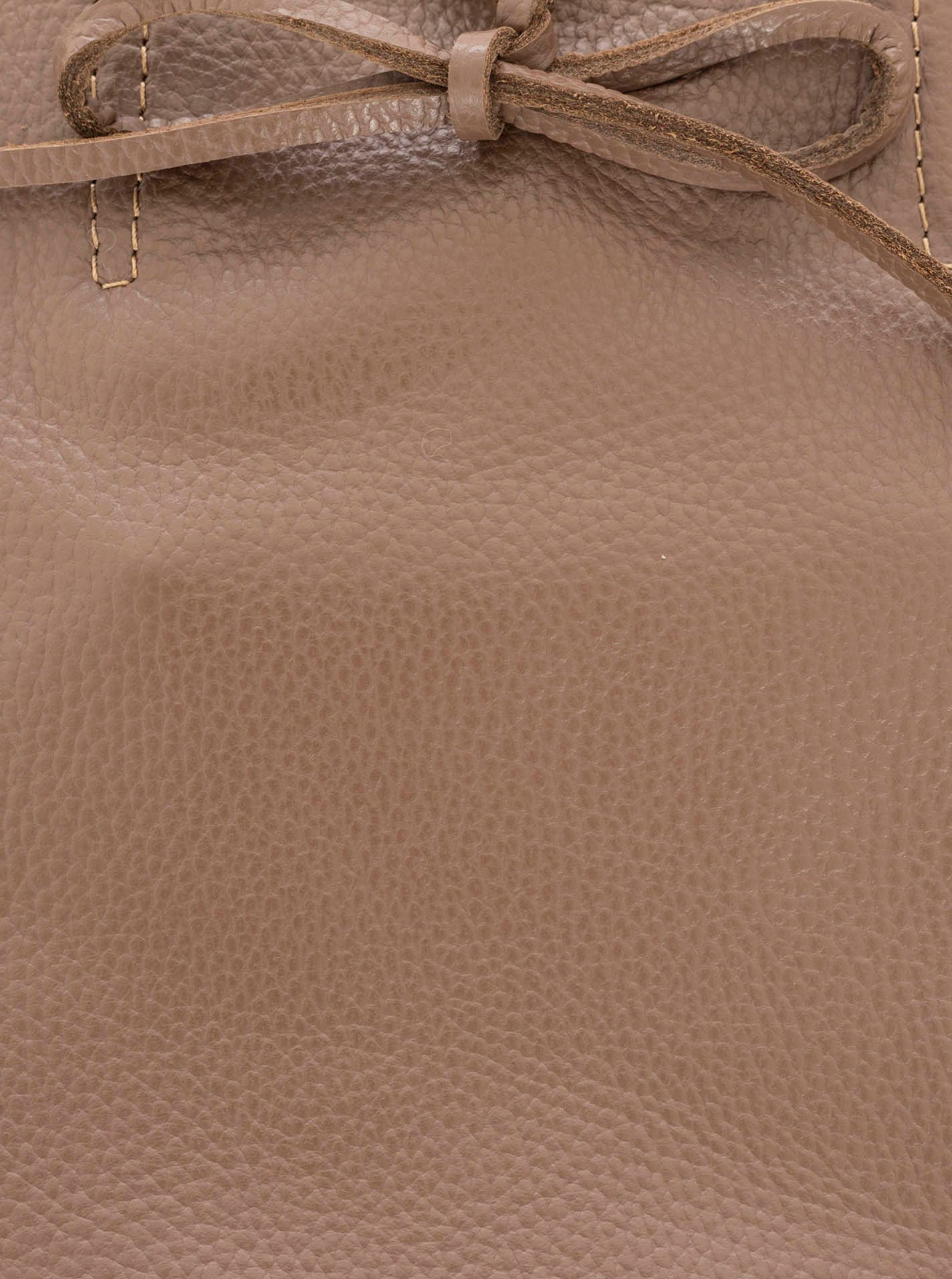 Zwillingsherz Tragetasche Ledershopper "Small", mit Schulterhenkel und Bindeband