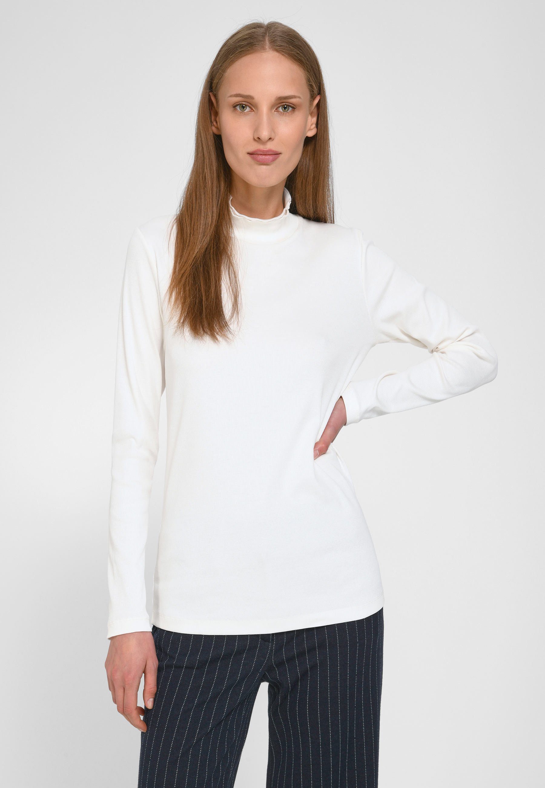 Peter Hahn klassischem Longsleeve ecru Cotton mit Design