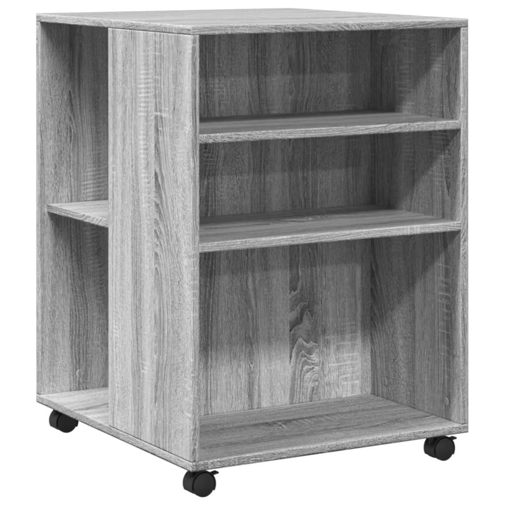 vidaXL Aktenschrank Beistelltisch mit Rollen Grau günstig online kaufen