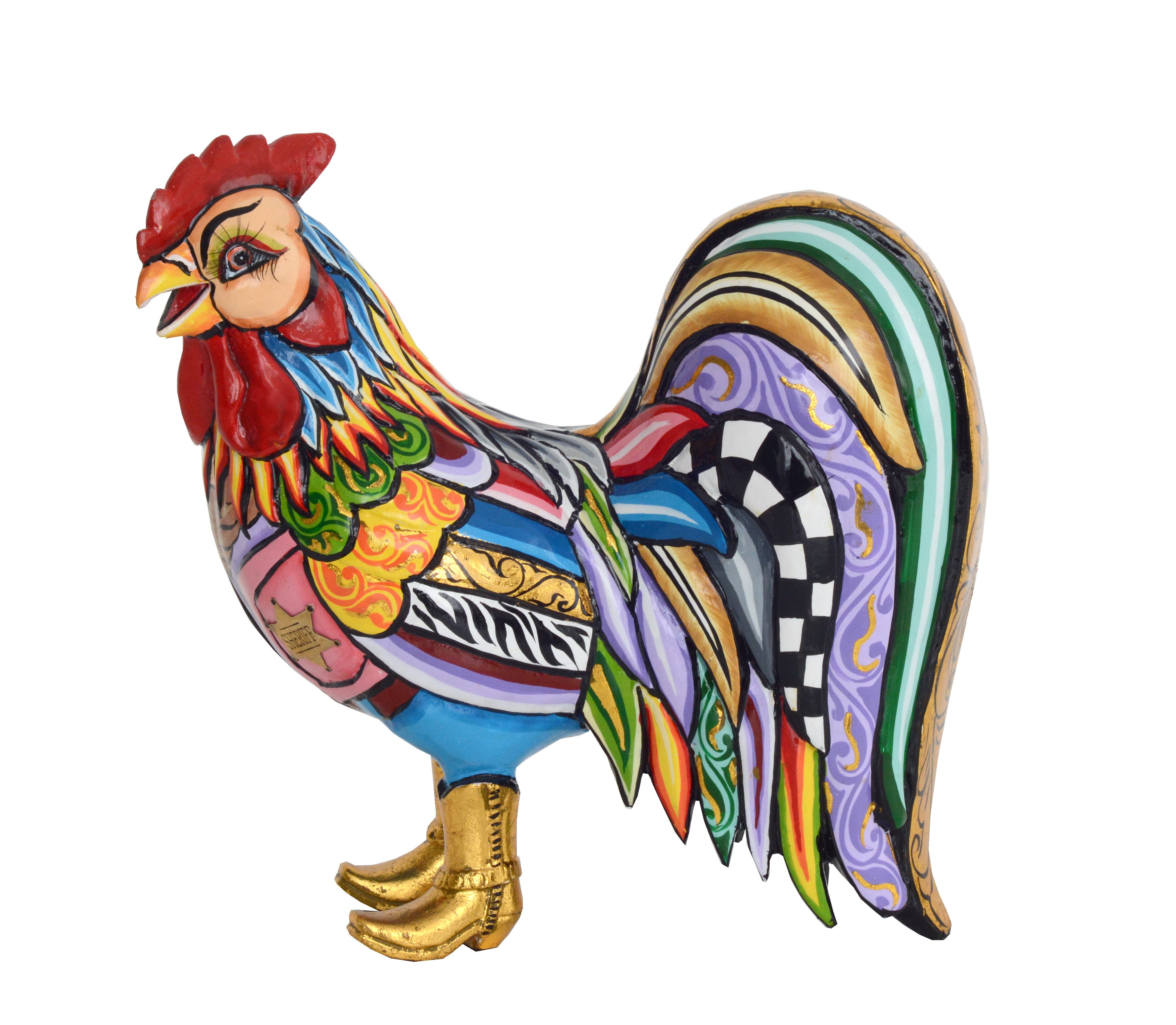 Tom`s Drag Tierfigur Tom`s Drag Hahn Pat (L), perfekt zu jedem Anlass, Geburtstag, Weihnachten. Sammelfigur