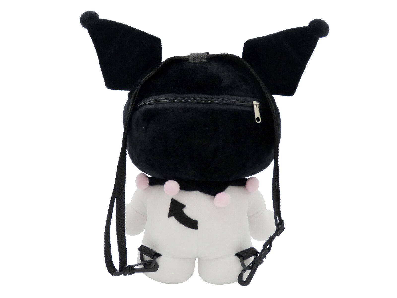 Hello Kitty Kinderrucksack - Kuromi Plüschrucksack kuschelig mit Reißverschluss (1-tlg)