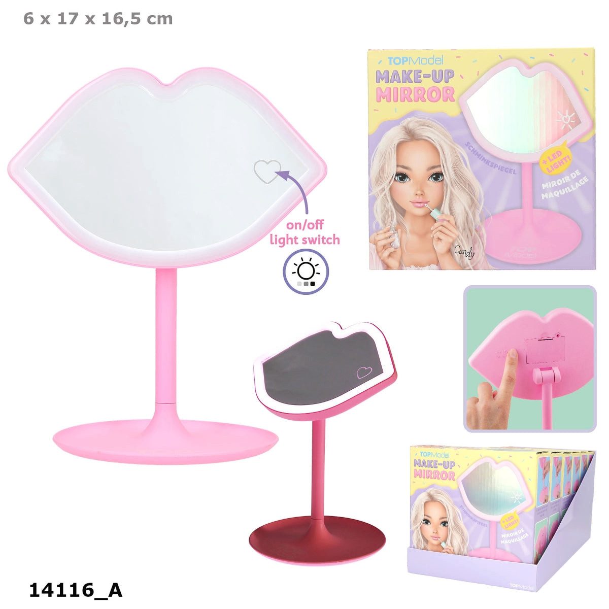 Depesche Spiel TOPModel LED Tischspiegel CANDY GLAM, DEPESCHE
