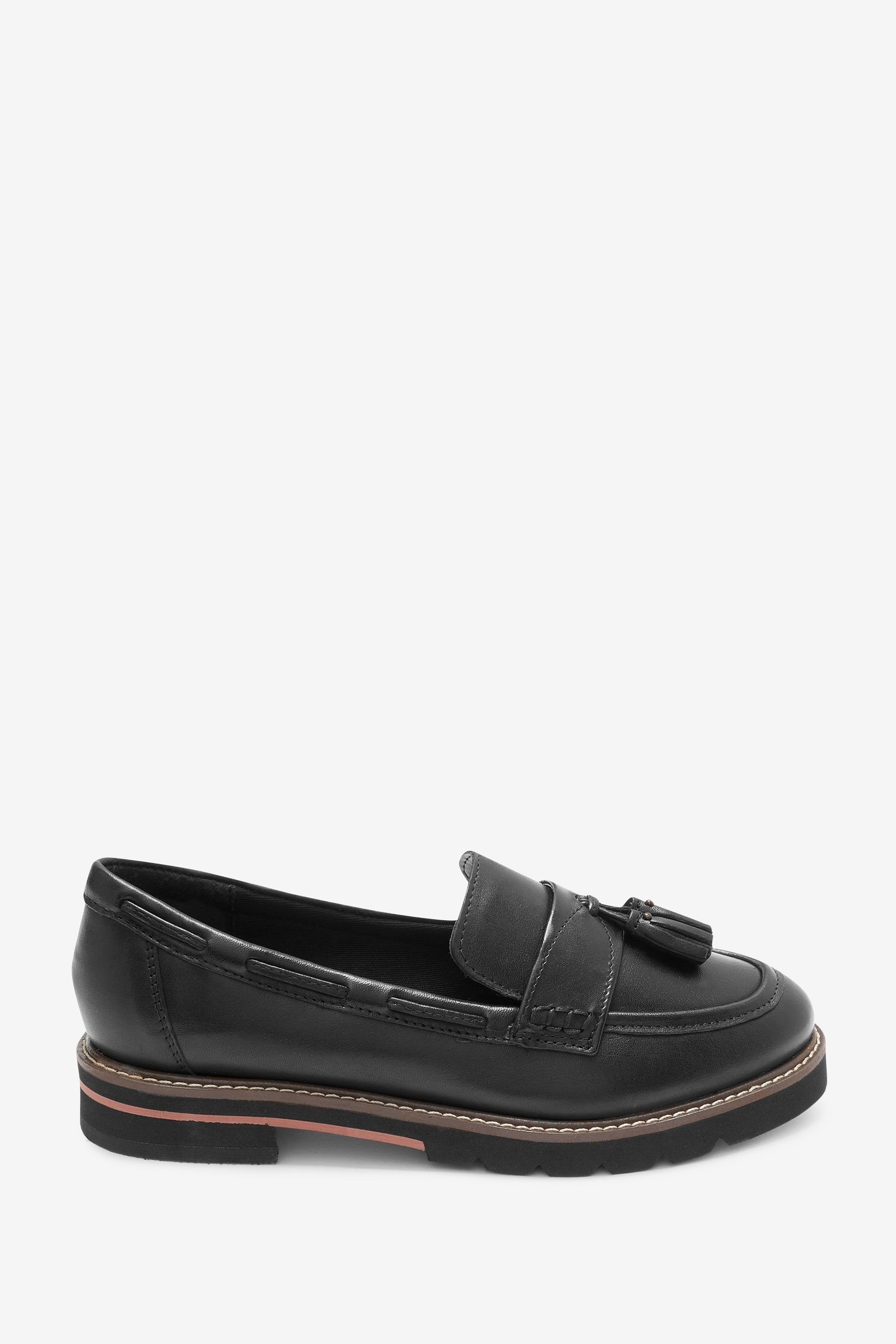 Next Forever Comfort® Lederslipper mit Quaste Loafer (1-tlg) Black