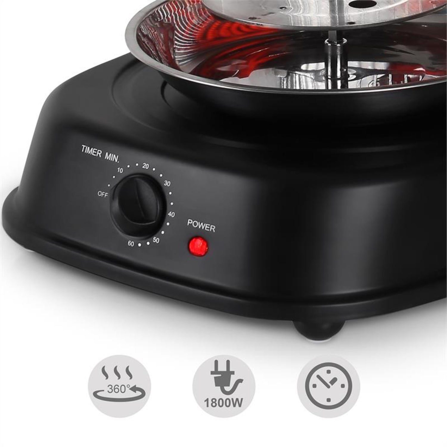 ONECONCEPT Kontaktgrill Kebap Master, 2000 W