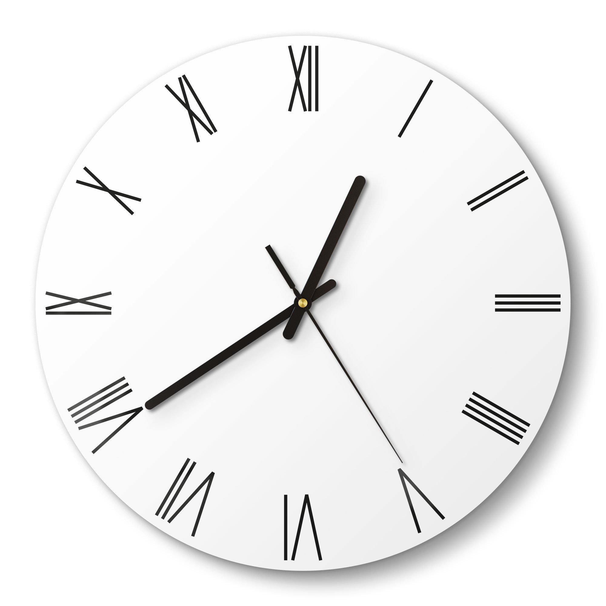 DEQORI Wanduhr 'Unifarben - Weiß' (Glas Glasuhr modern Wand Uhr Design Küchenuhr). Reduzierter Preis € 42,90. Unverbindliche Preisempfehlung € 49,00