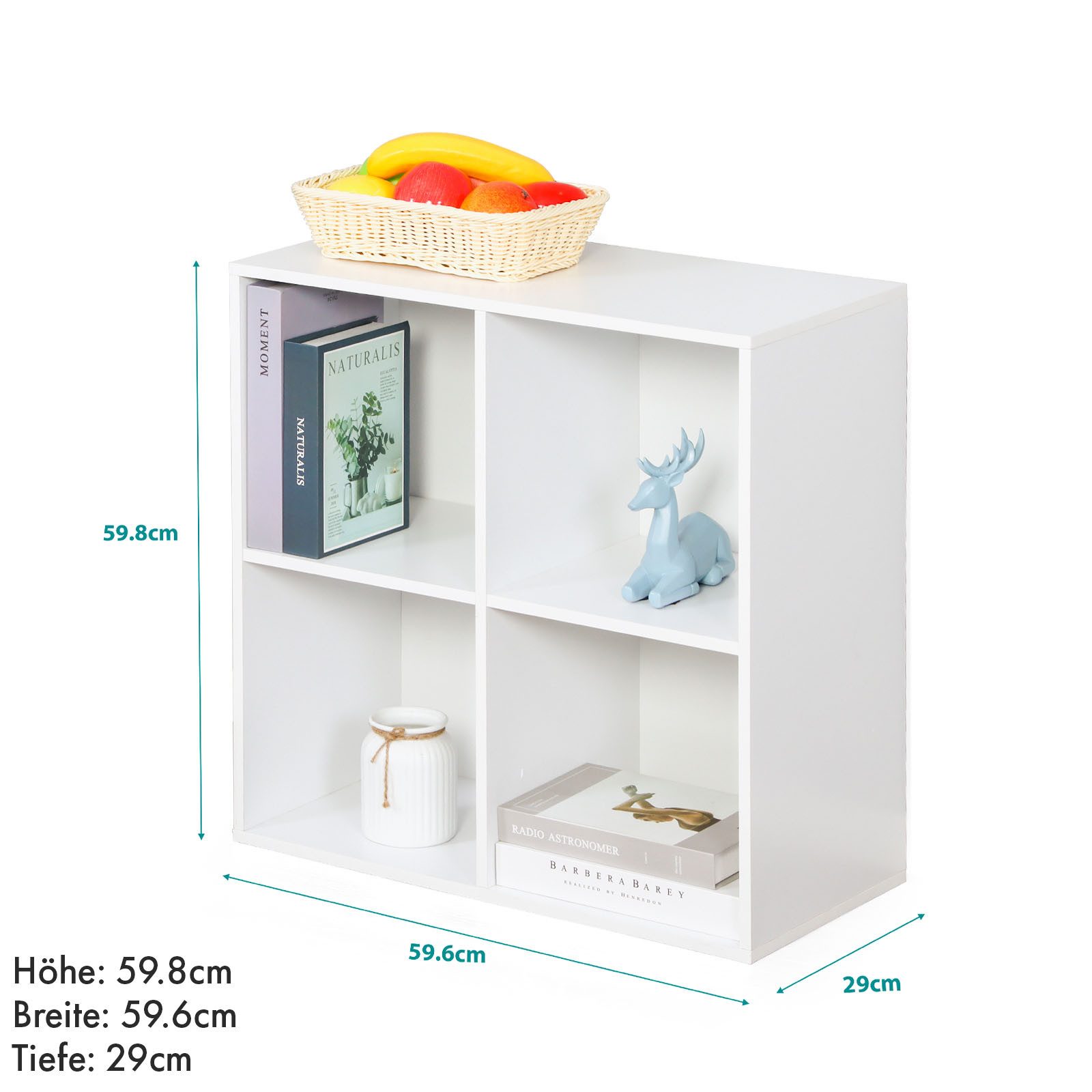 Floordirekt Bücherregal California, platzsparendes Regal aus Holzwerkstoff günstig online kaufen