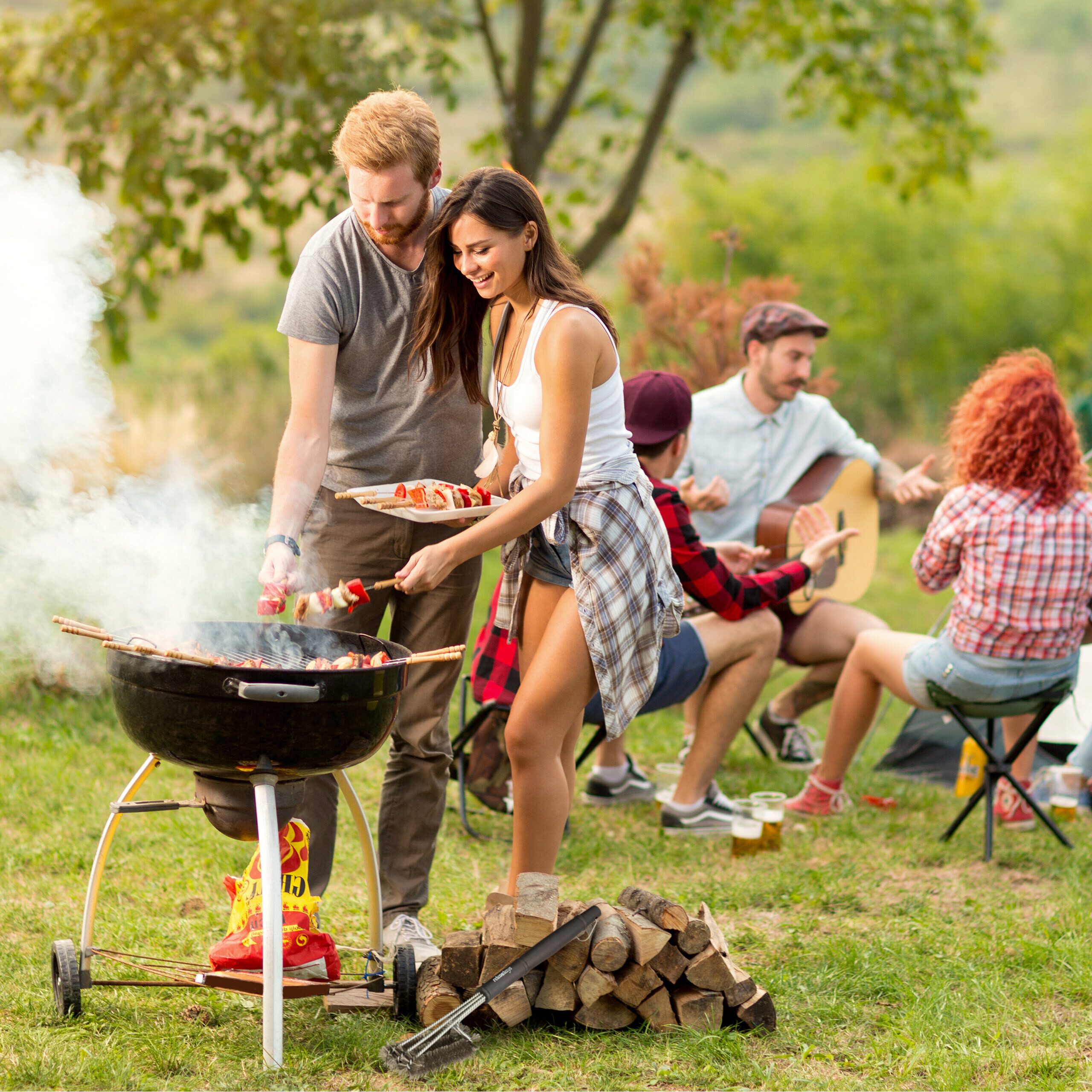 relaxdays Grillbürste Edelstahl 2er Set, (2-tlg)