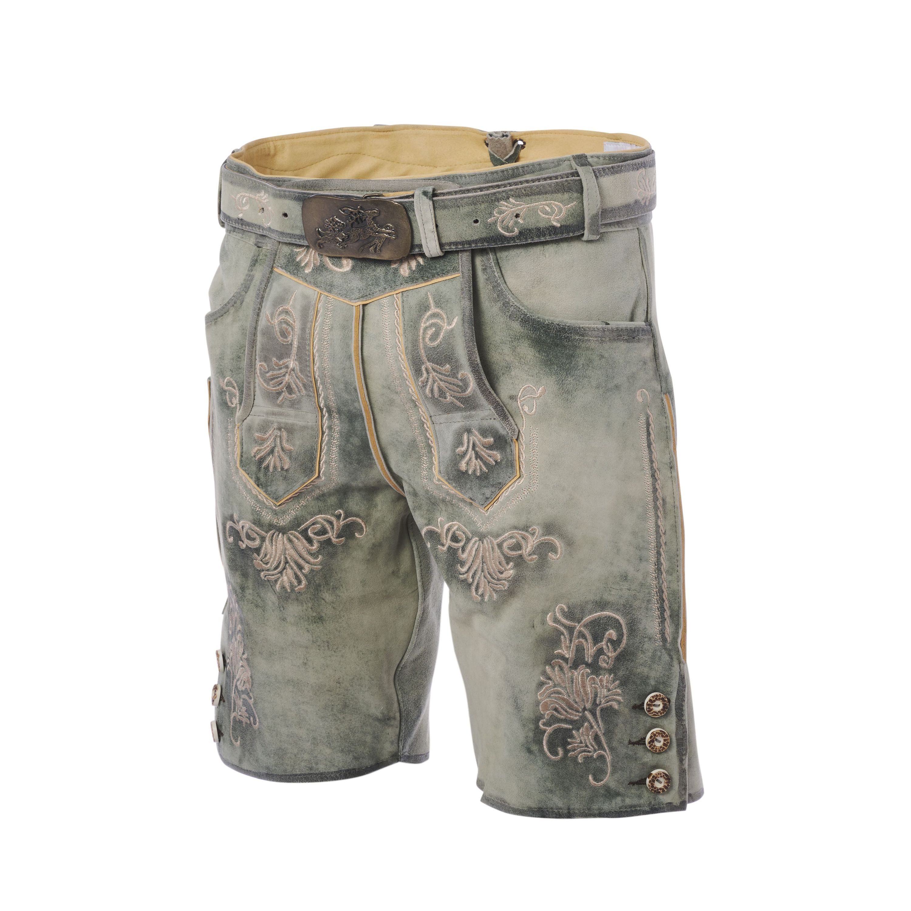 Trachtenkult Trachtenlederhose Kurze Ziegenlederhose Gustav günstig online kaufen