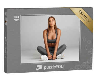 puzzleYOU Puzzle Sexy Fitness-Model im Sportdress, 48 Puzzleteile, puzzleYOU-Kollektionen Erotik