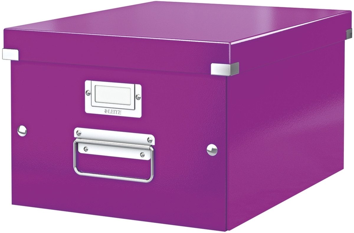 Aufbewahrungsbox Ablagebox Click & Store A4 violett