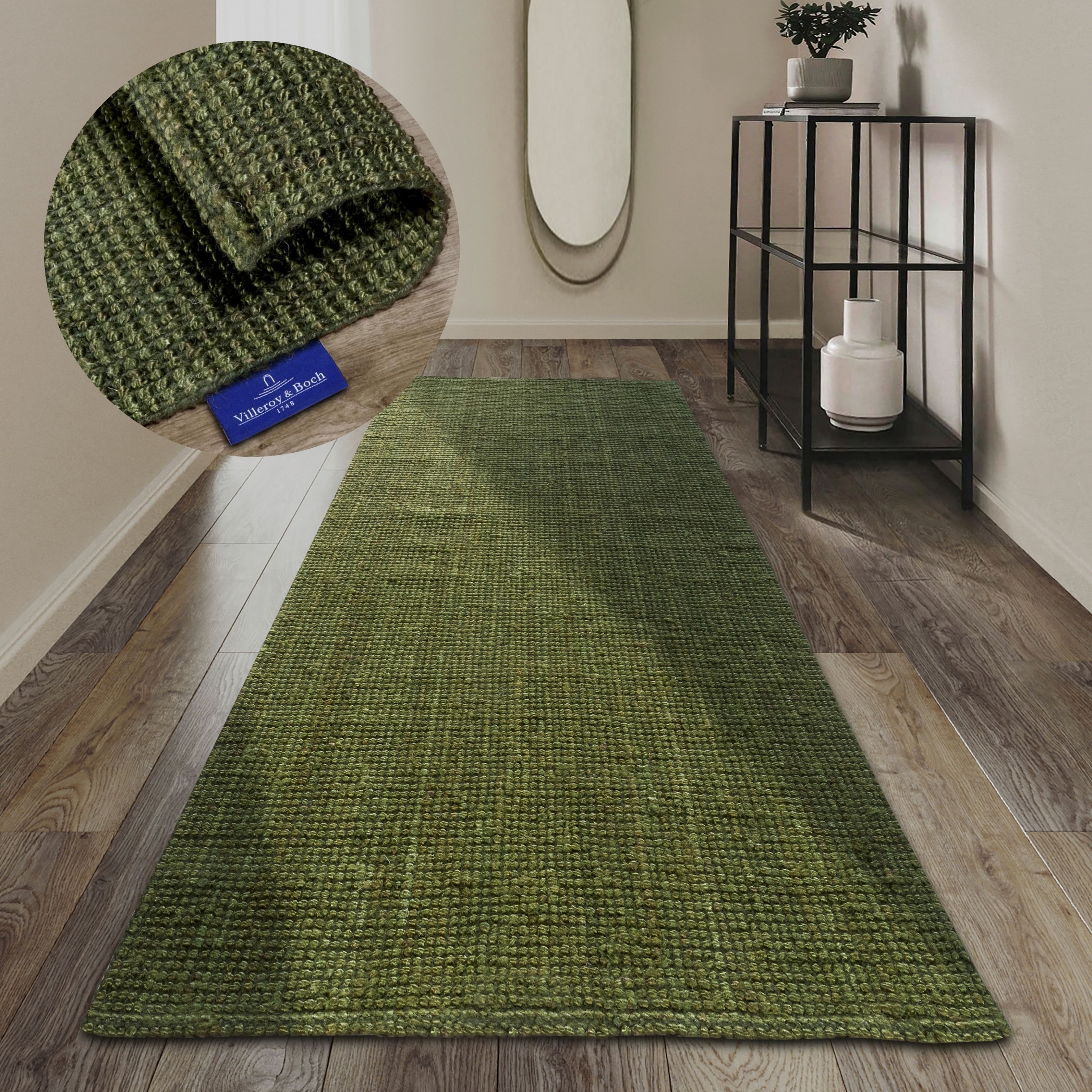 Villeroy & Boch Teppich Rosalie Juteteppich, rechteckig, Höhe: 10 mm, Läufer, 100% Jute, Natur, Wohnzimmer, Esszimmer, Schlafzimmer, GRS