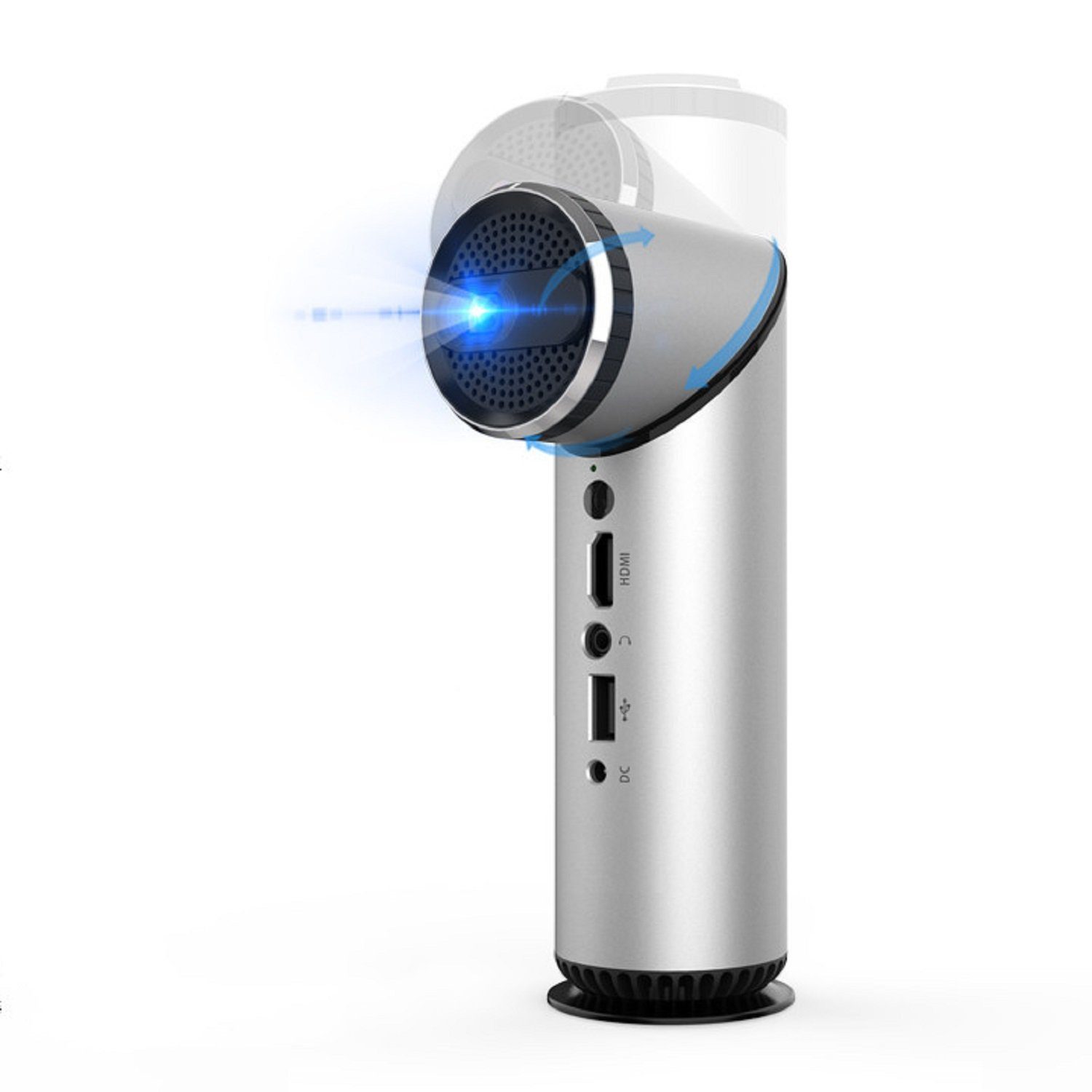 (1080 P LED-Beamer HomeKino Projektor px, tragbarer KiXin K5H WiFi) Bluetooth,