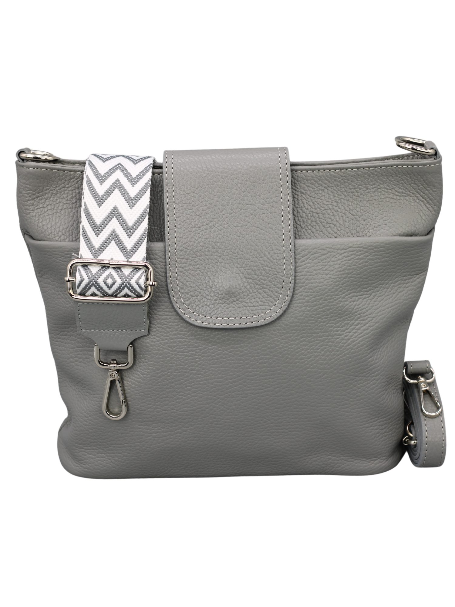 Schultertasche SARA Umhängetasche für Damen, Schultertasche aus Echtleder