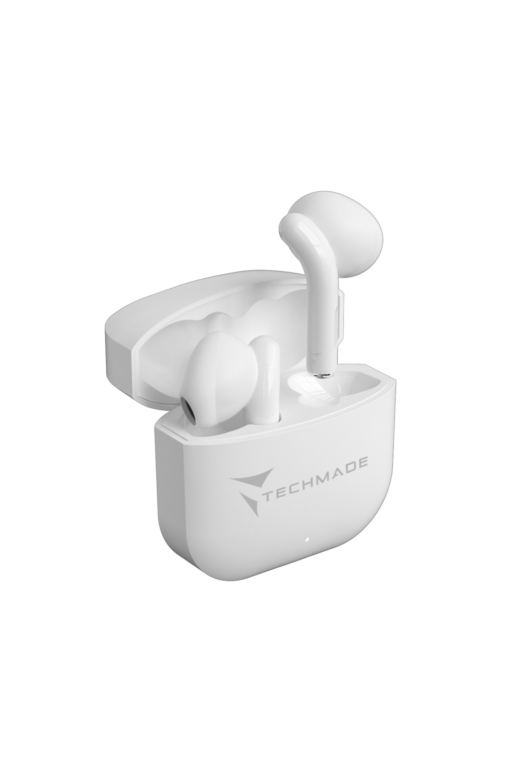 Techmade Techmade Earbuds XM201 White wireless In-Ear-Kopfhörer (Noise-Cancelling)