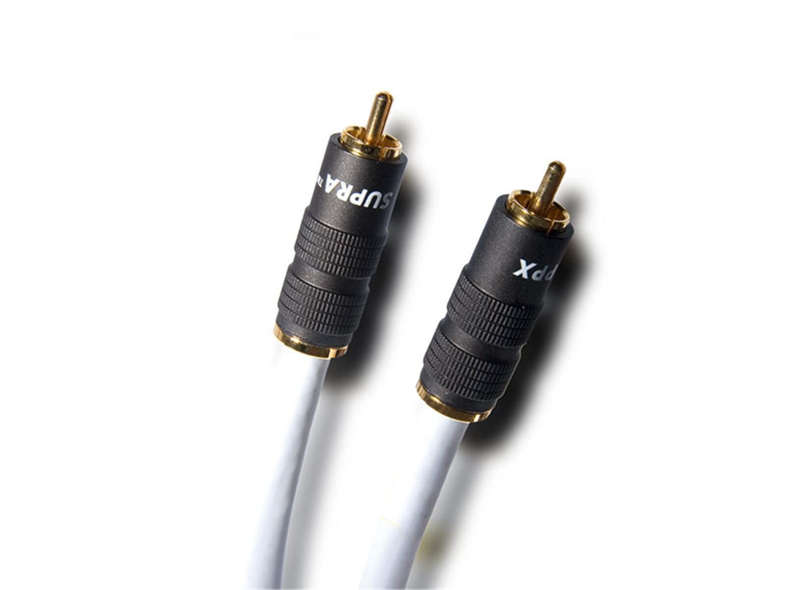 Supra Cables Supra Cables Trico RCA Video- Digitalkabel Audio-Kabel, (100 cm)