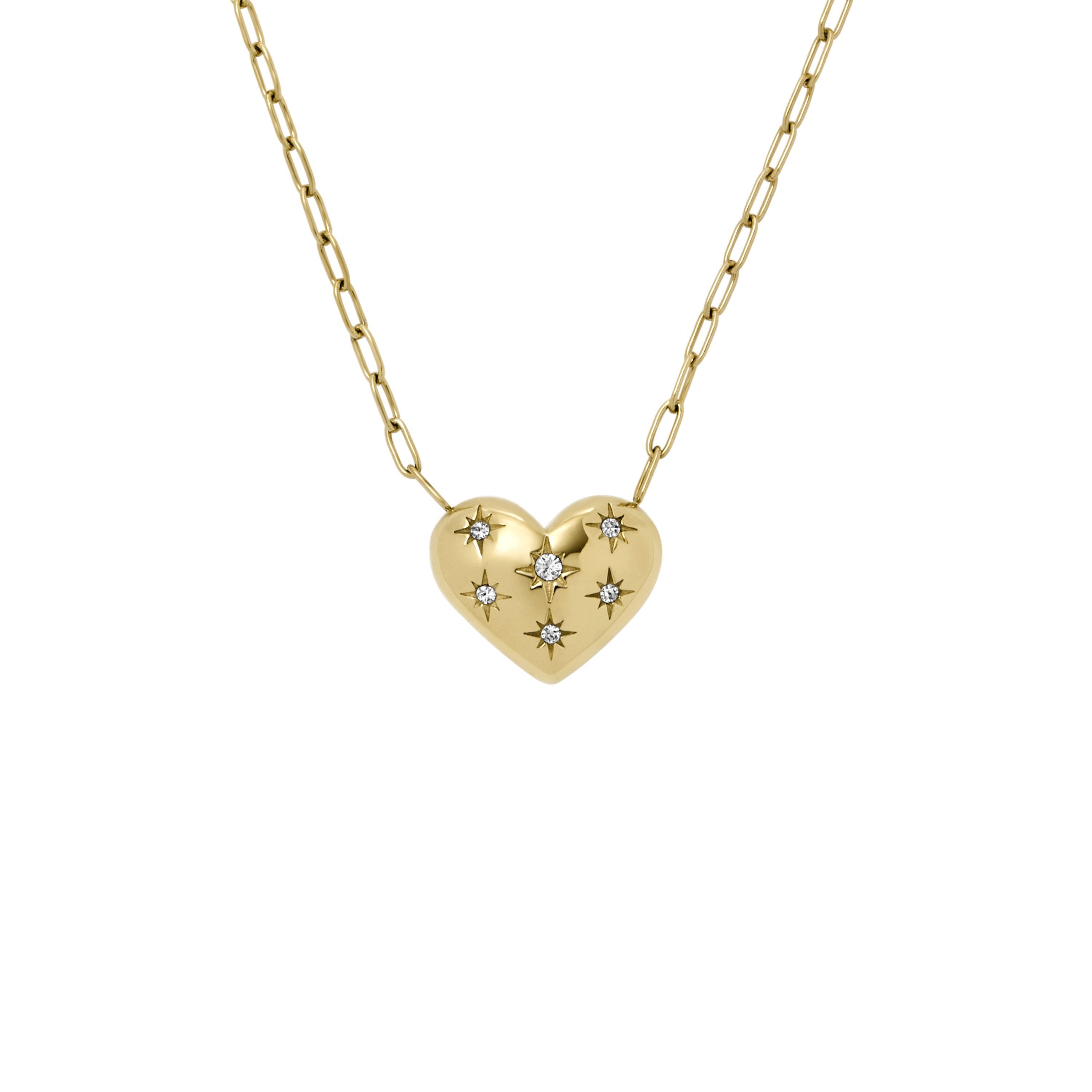 Kette mit Anhänger Schmuck Geschenk Edelstahl SADIE Herz, JF04856710
