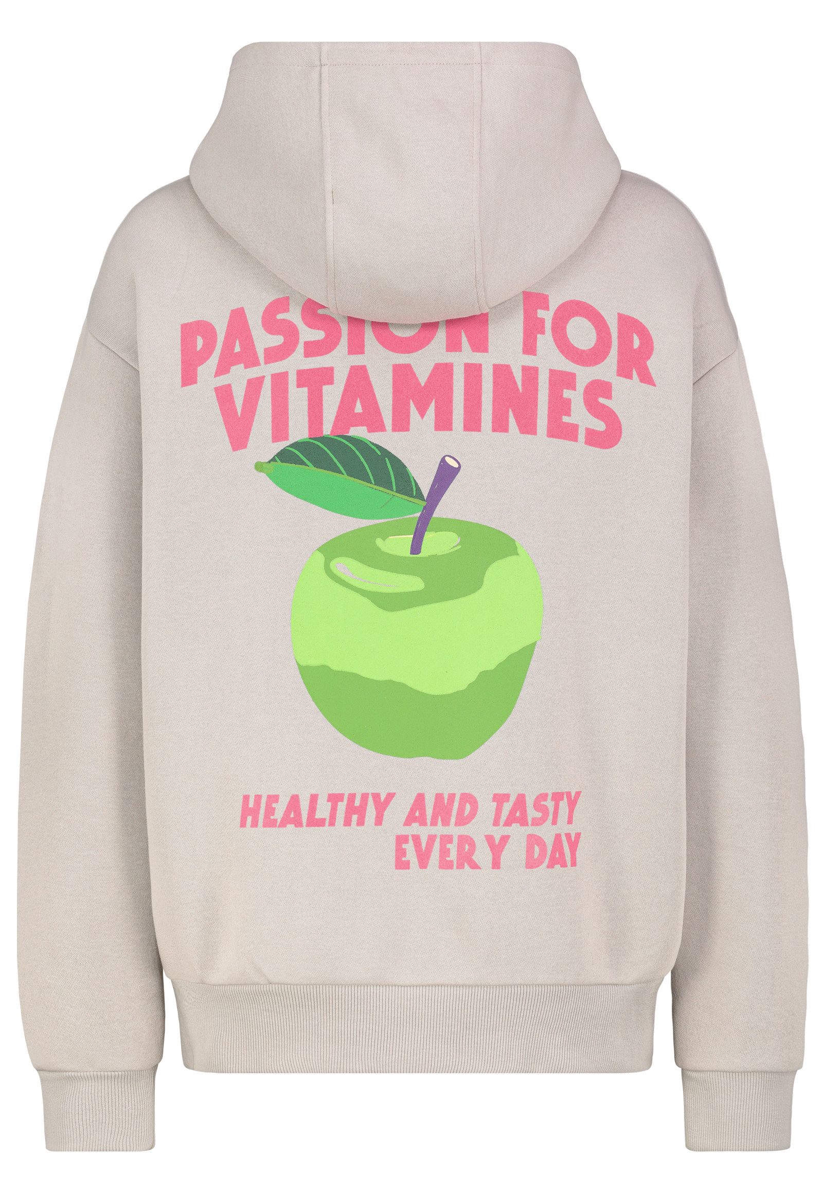 SUBLEVEL Kapuzenpullover Damen Hoodie mit Früchte-Print günstig online kaufen
