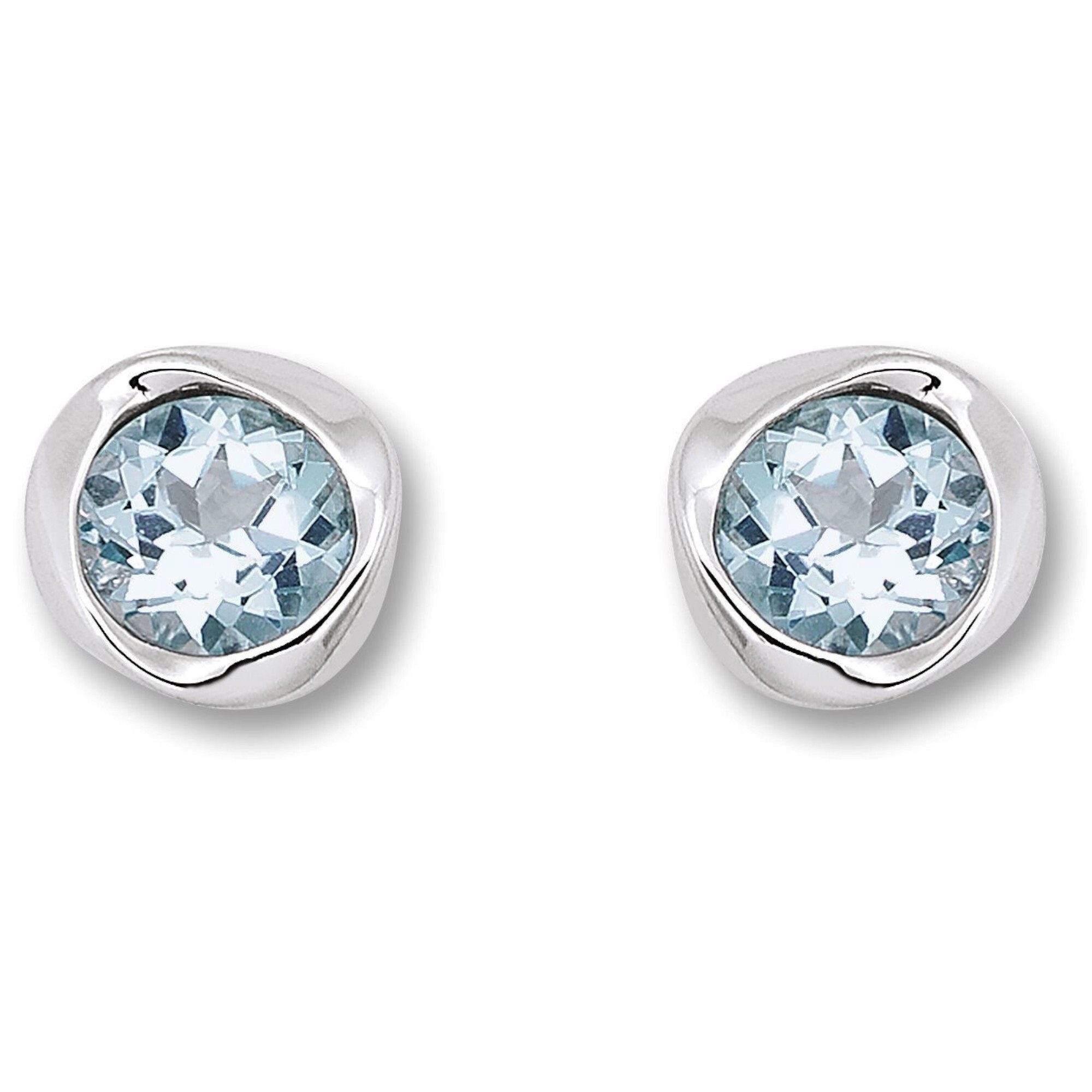 ONE ELEMENT Paar Ohrhänger Blau Topas günstig online kaufen