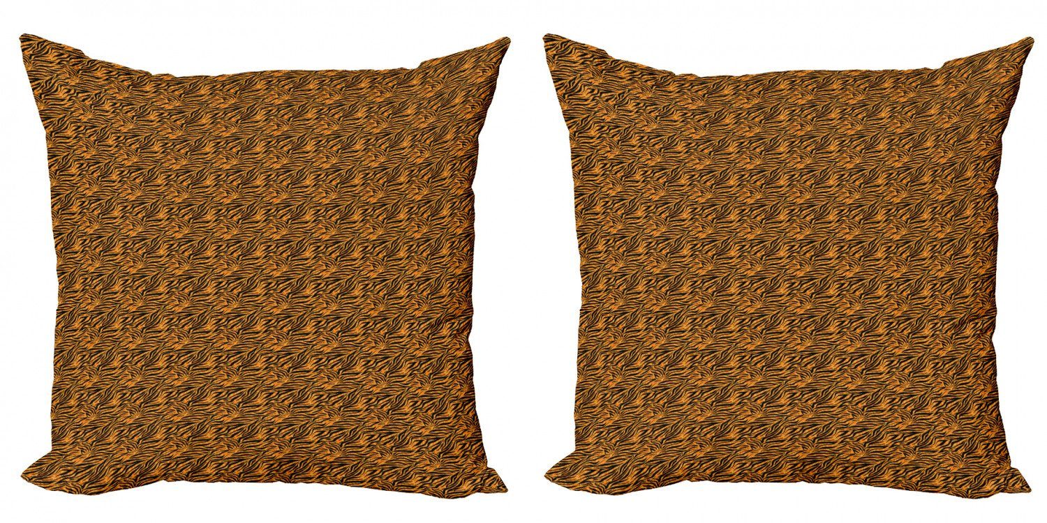 Kissenbezüge Modern Accent Doppelseitiger Digitaldruck, Abakuhaus (2 Stück), Stammes Tiger Skin-Motiv