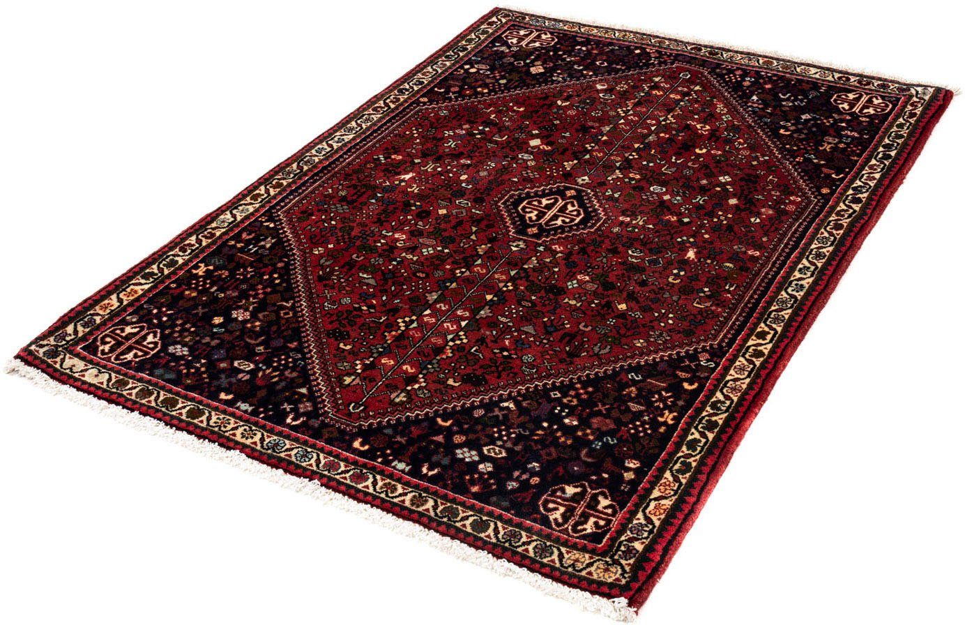 Hochflor-Läufer Abadeh Medaillon Rosso scuro 195 x 78 cm, morgenland, rechteckig, Höhe: 10 mm, Handgeknüpft