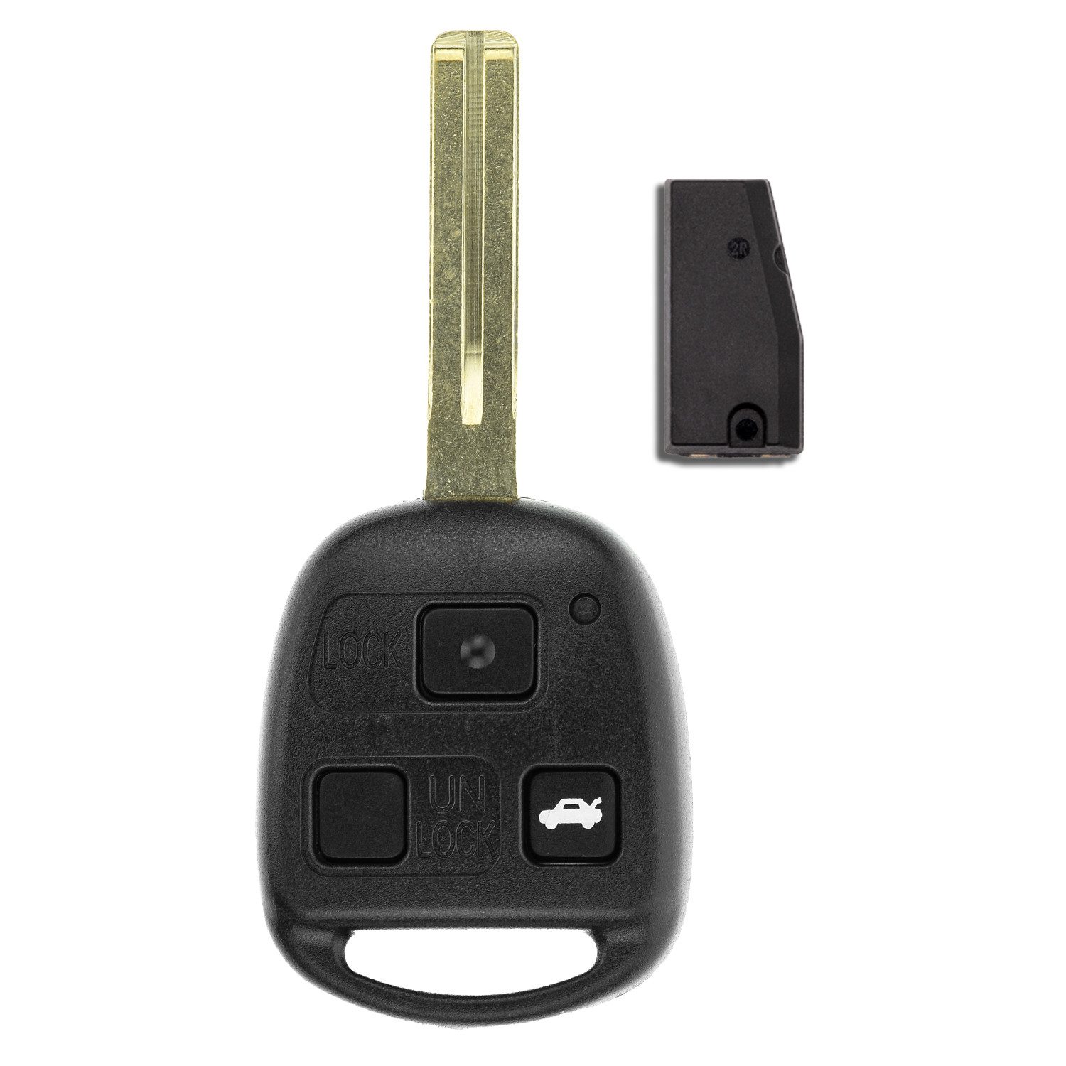 mt-key Schlüsseltasche Auto Funk Schlüssel Fernbedienung TOY48 434MHZ ID68 (Set), für Lexus LS 430 (UCF30, 00–06); LX 470 (II, 02–06)