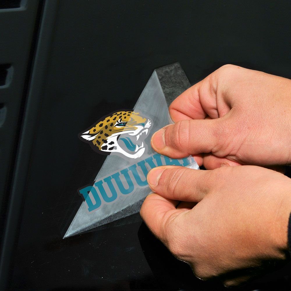 WinCraft Wanddekoobjekt Perfect Cut Jaguars 10x10cm NFL Teams Jacksonville Slogan Aufkleber