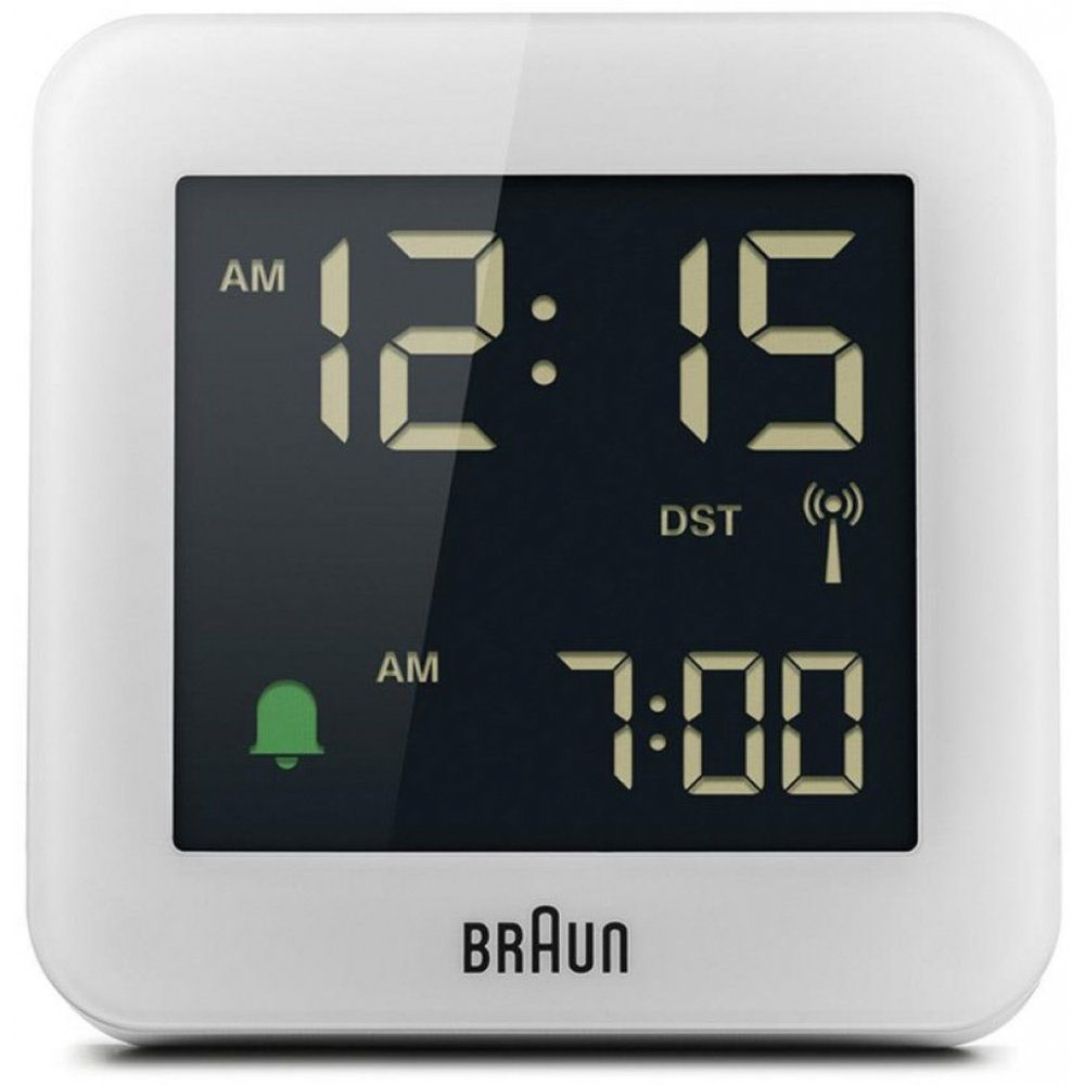 Braun Funk-Reisewecker BC09-DCF W - Funkwecker - weiß