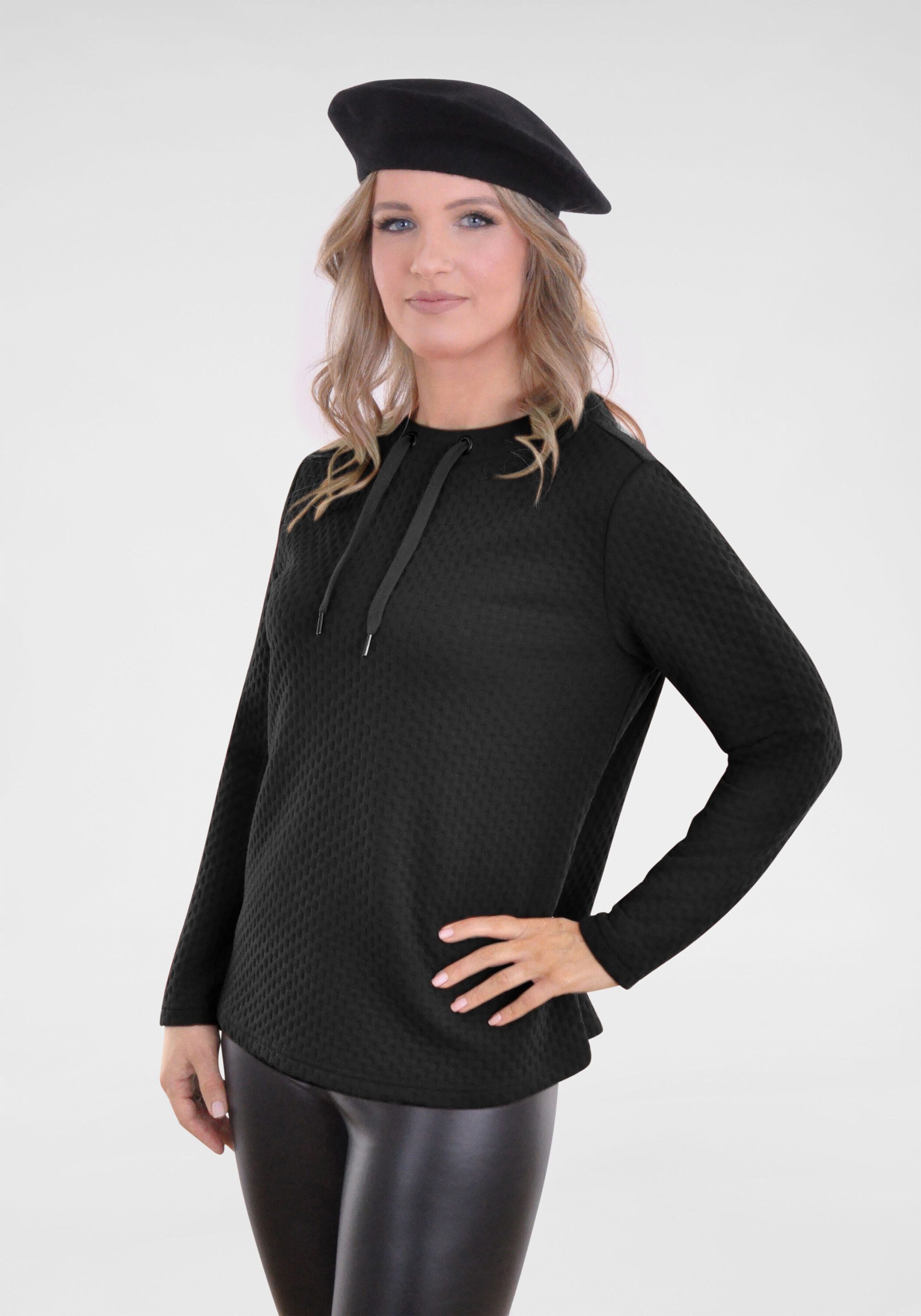 NAVIGAZIONE Sweatshirt (1-tlg) mit Struktur