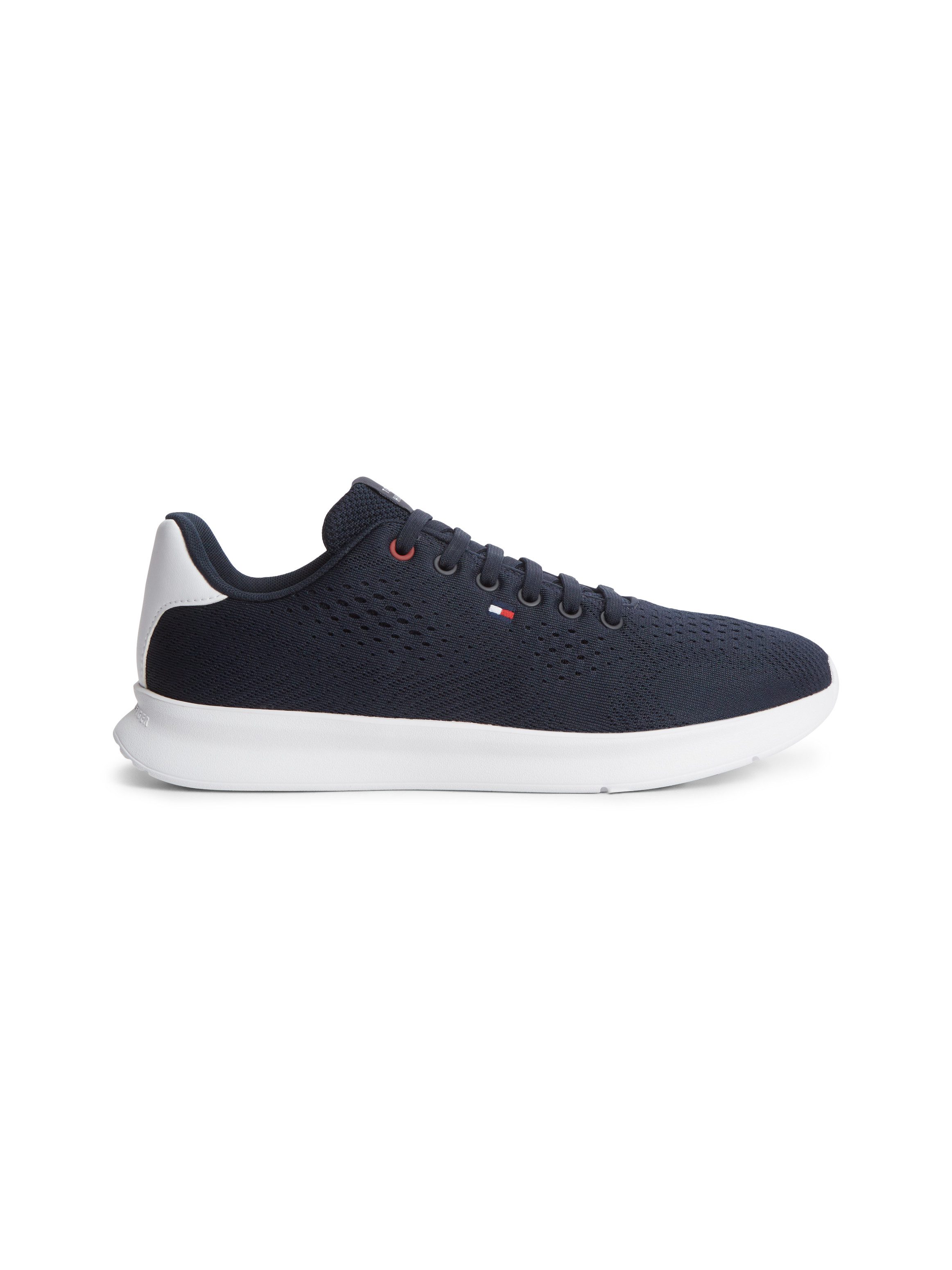 Tommy Hilfiger LIGHTWEIGHT RUNNER KNIT Sneaker Freizeitschuh, Halbschuh, Schnürschuh mit seitlicher Logo-Flagg