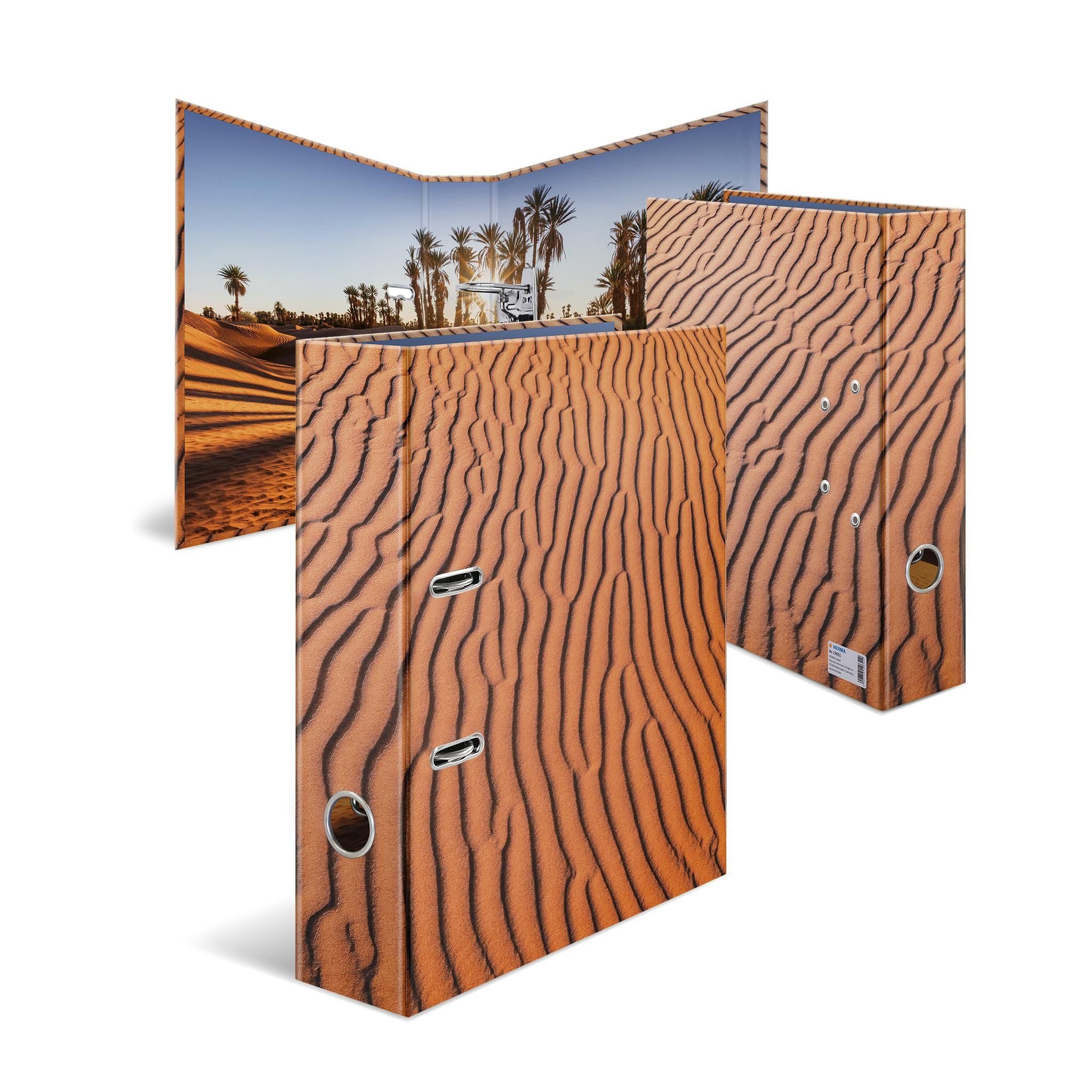HERMA Aktenordner Herma Motiv-Ordner Karton A4, 7 cm Rückenbreite Sand