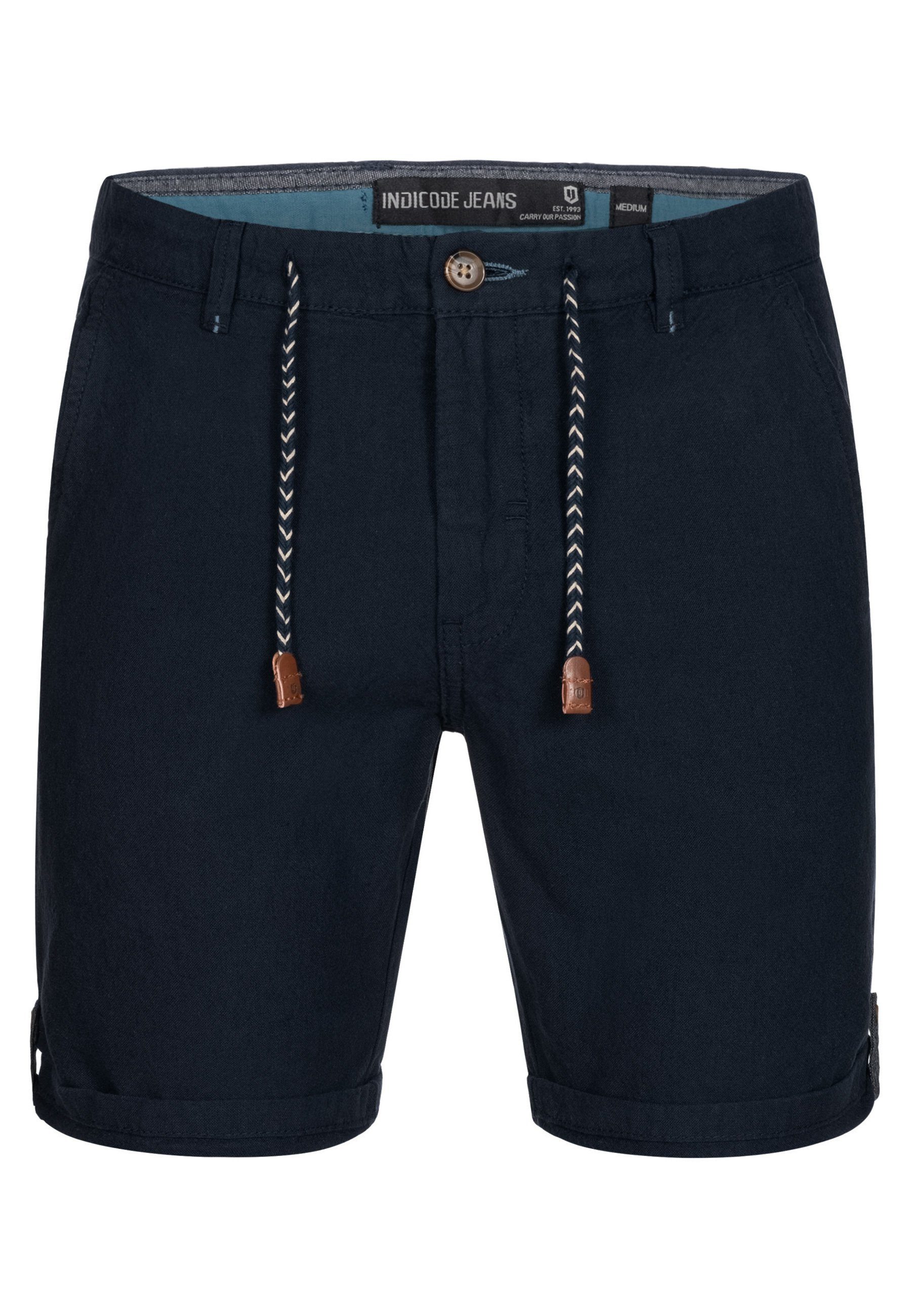 Indicode Chinoshorts Beauvals,elastischem Bund mit Kordelzug, günstig online kaufen